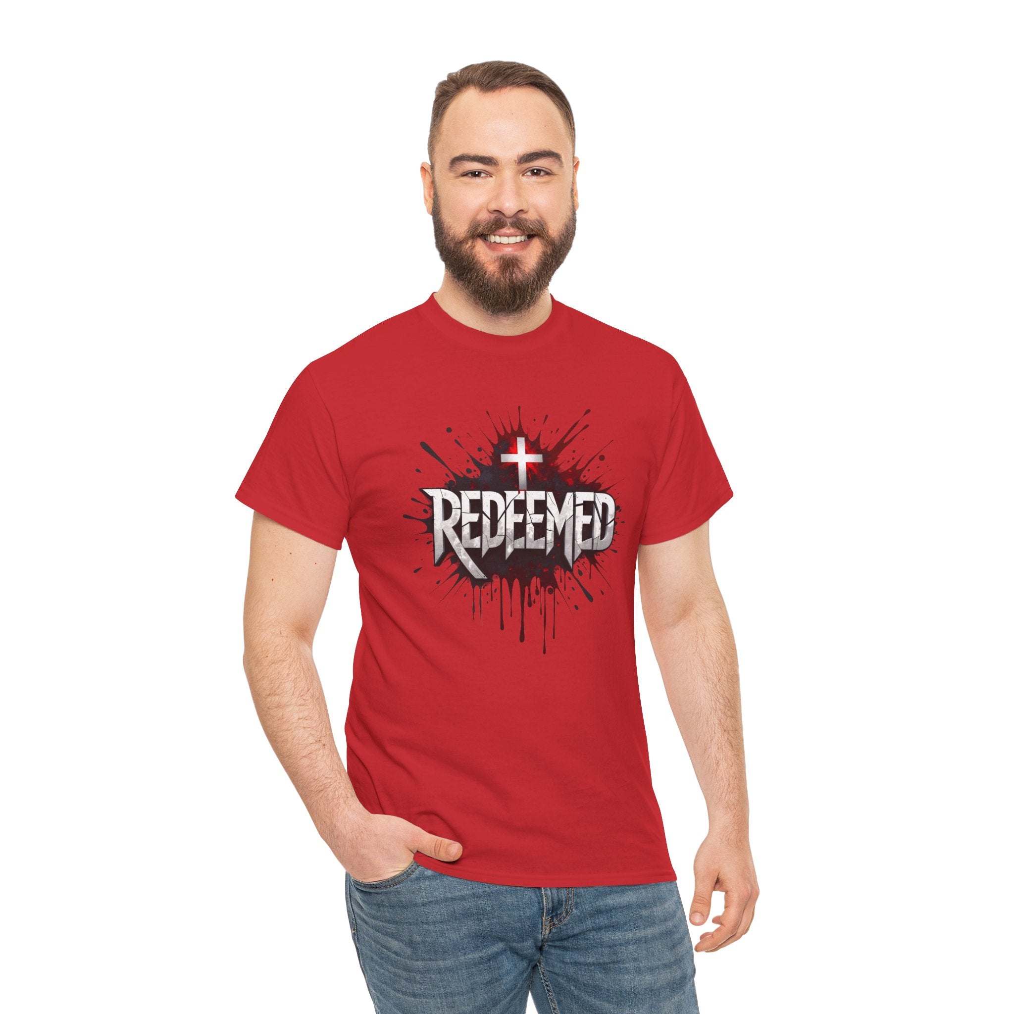 Redeemed Cross T-Shirt — Christian Faith Graphic Tee