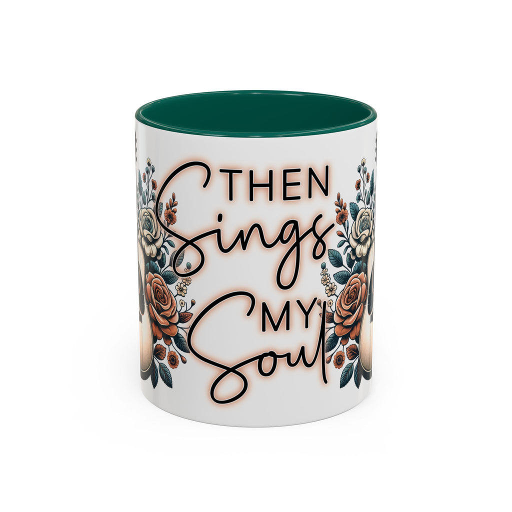 Then Sings My Soul Floral Acoustic Guitar Mug (11oz)