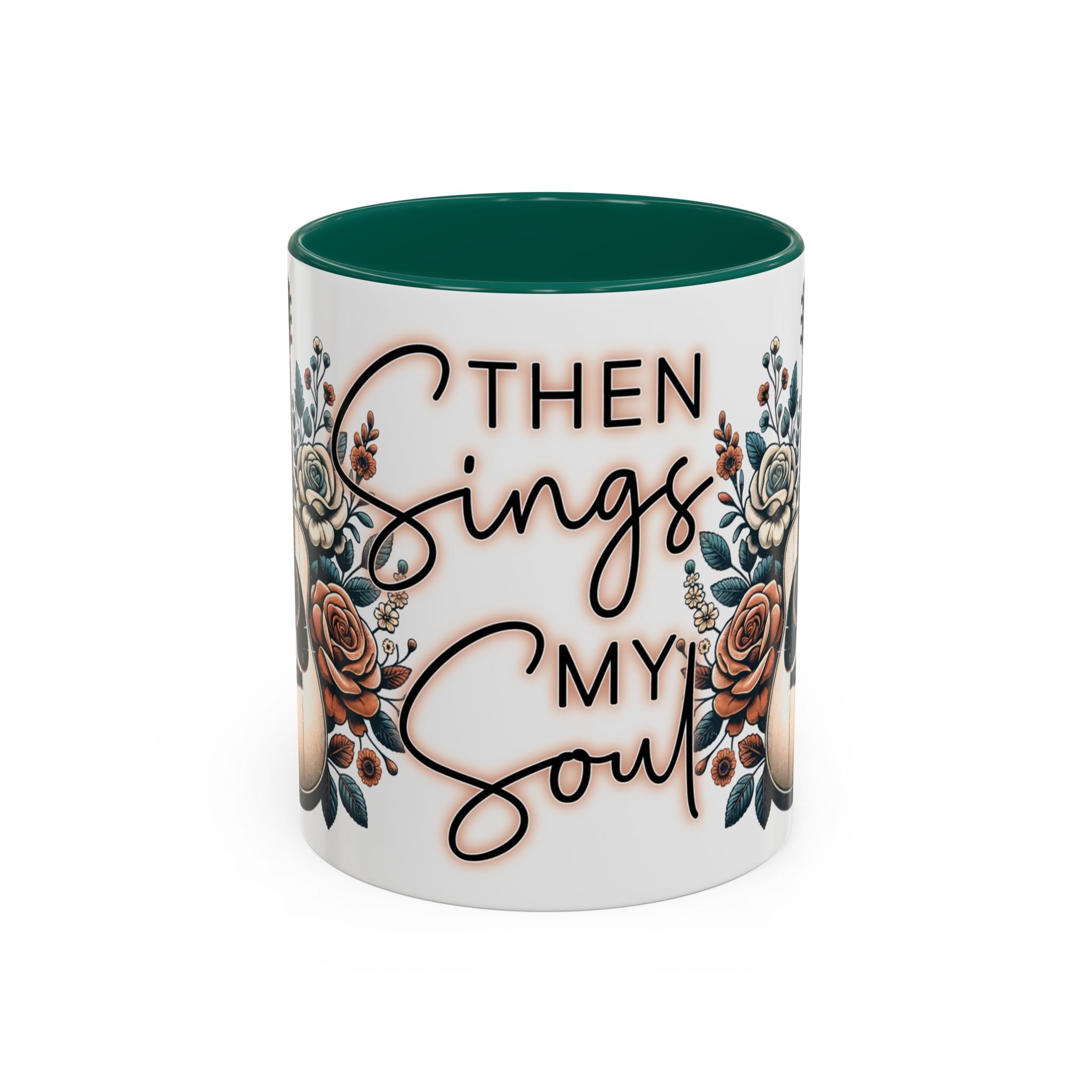 Then Sings My Soul Floral Acoustic Guitar Mug (11oz)