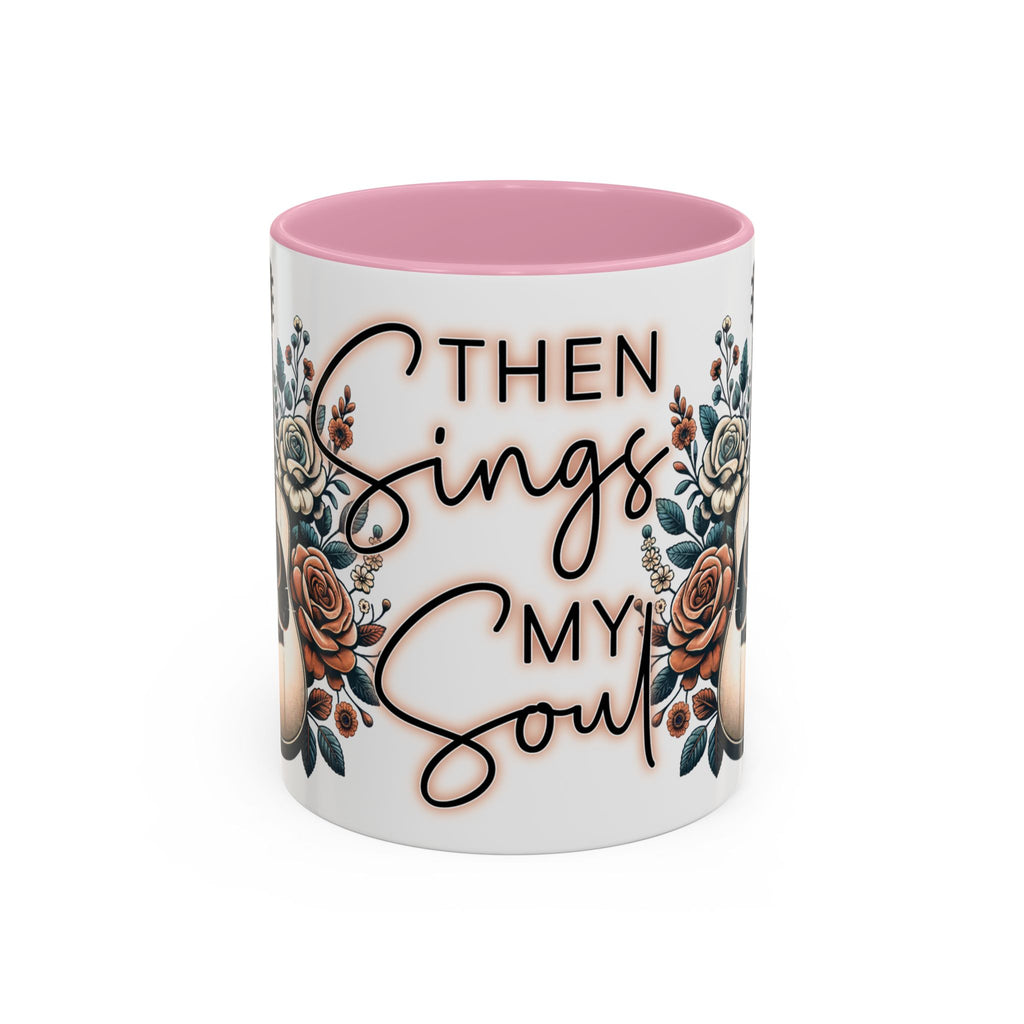 Then Sings My Soul Floral Acoustic Guitar Mug (11oz)