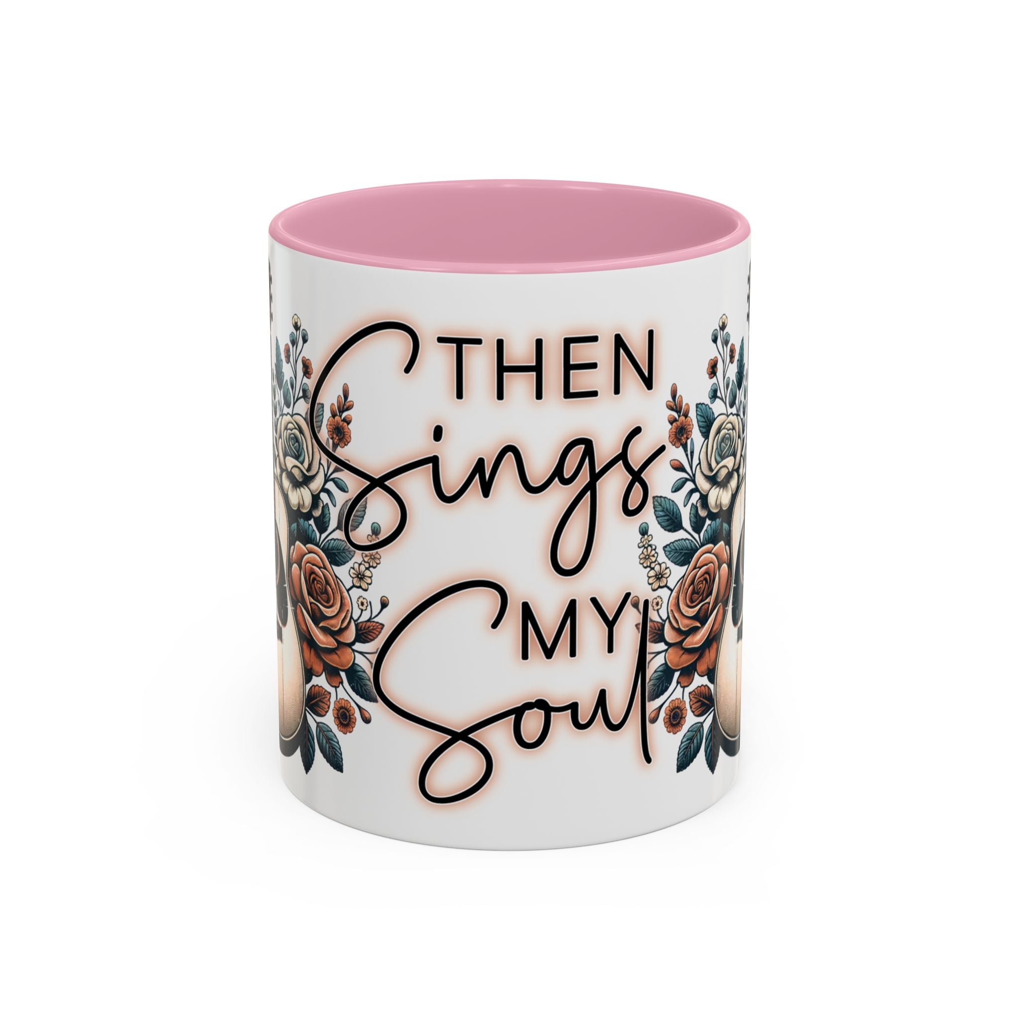 Then Sings My Soul Floral Acoustic Guitar Mug (11oz)