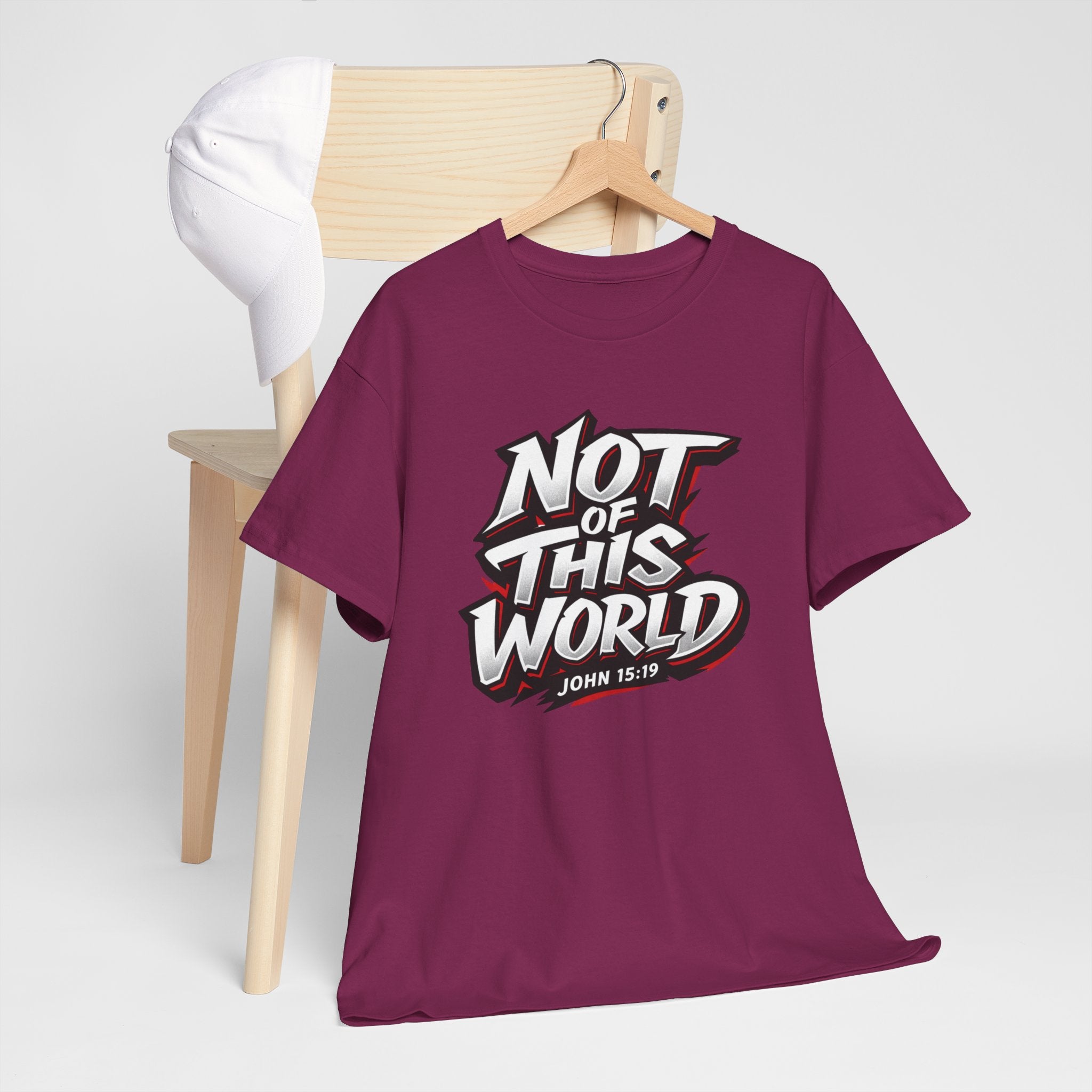 Not of This World T-Shirt | Christian Scripture John 15:19 Tee