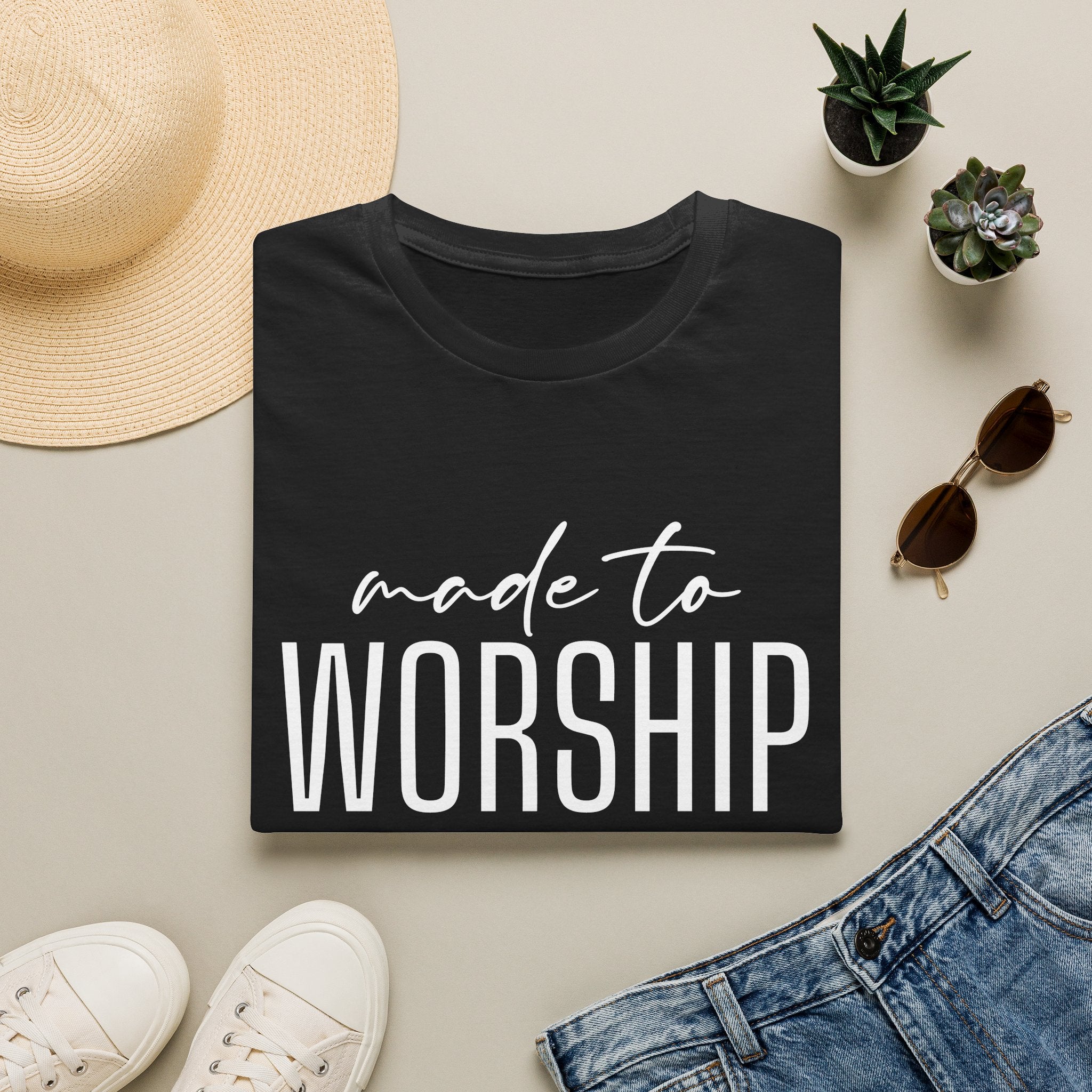 Made to Worship T-Shirt (Psalm 95:1)