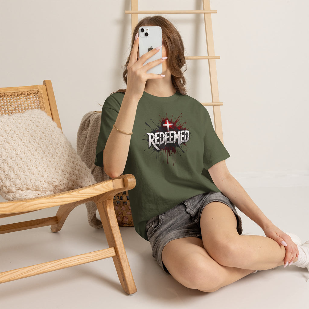 Redeemed Cross T-Shirt — Christian Faith Graphic Tee