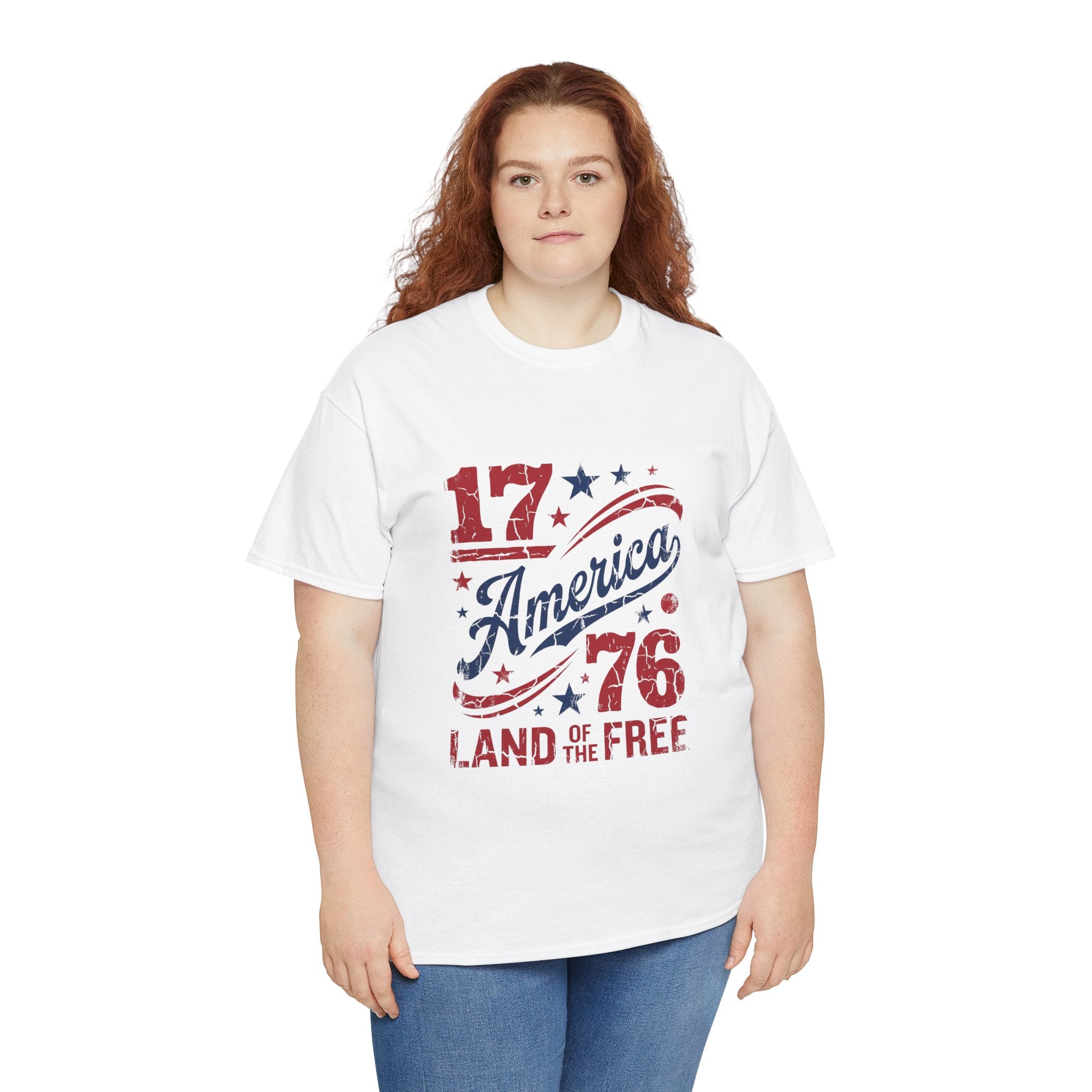America 1776 "Land of the Free" Patriotic T-Shirt