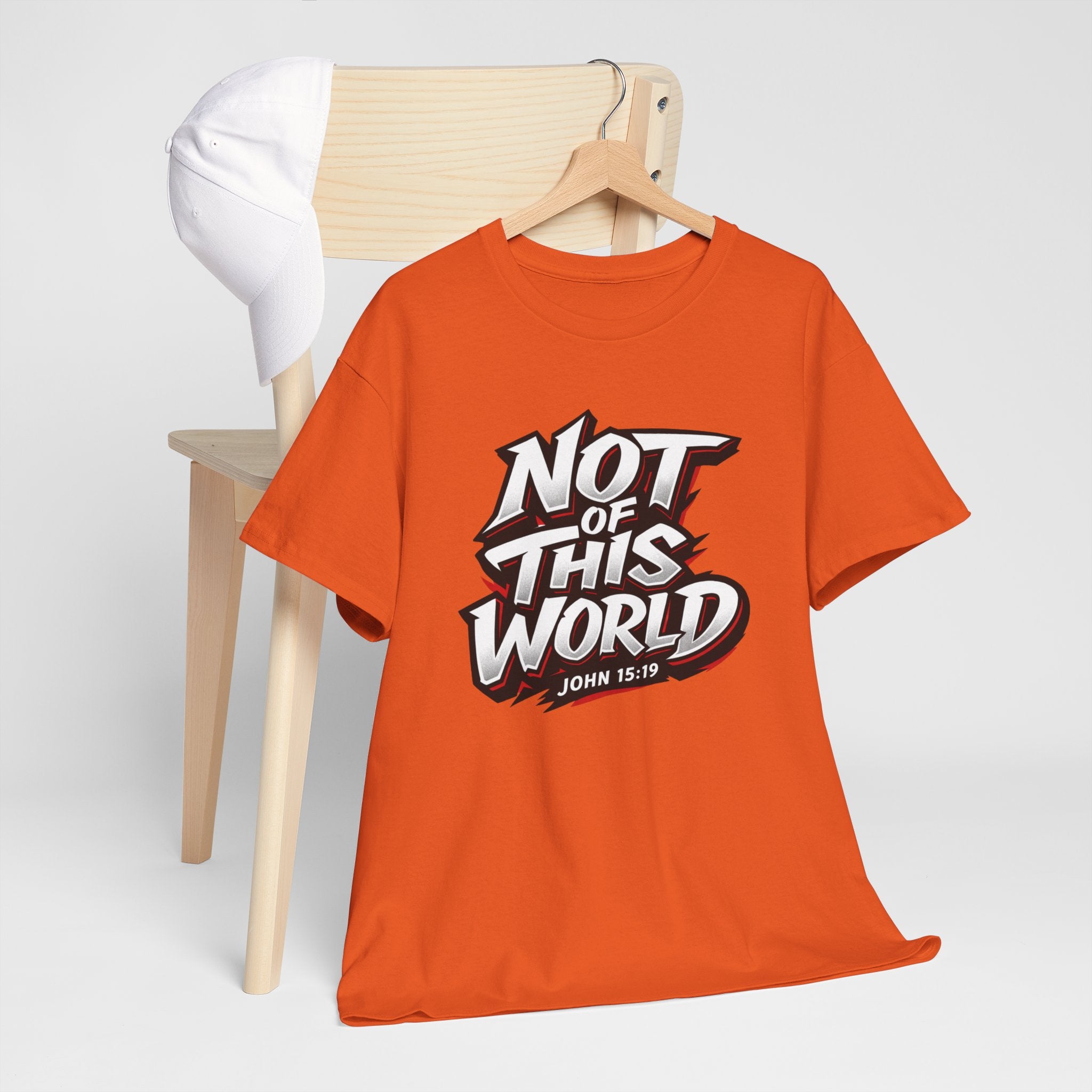 Not of This World T-Shirt | Christian Scripture John 15:19 Tee