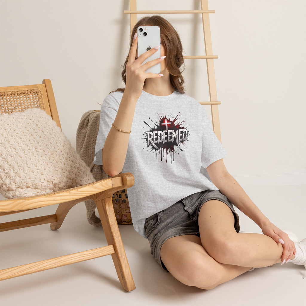Redeemed Cross T-Shirt — Christian Faith Graphic Tee