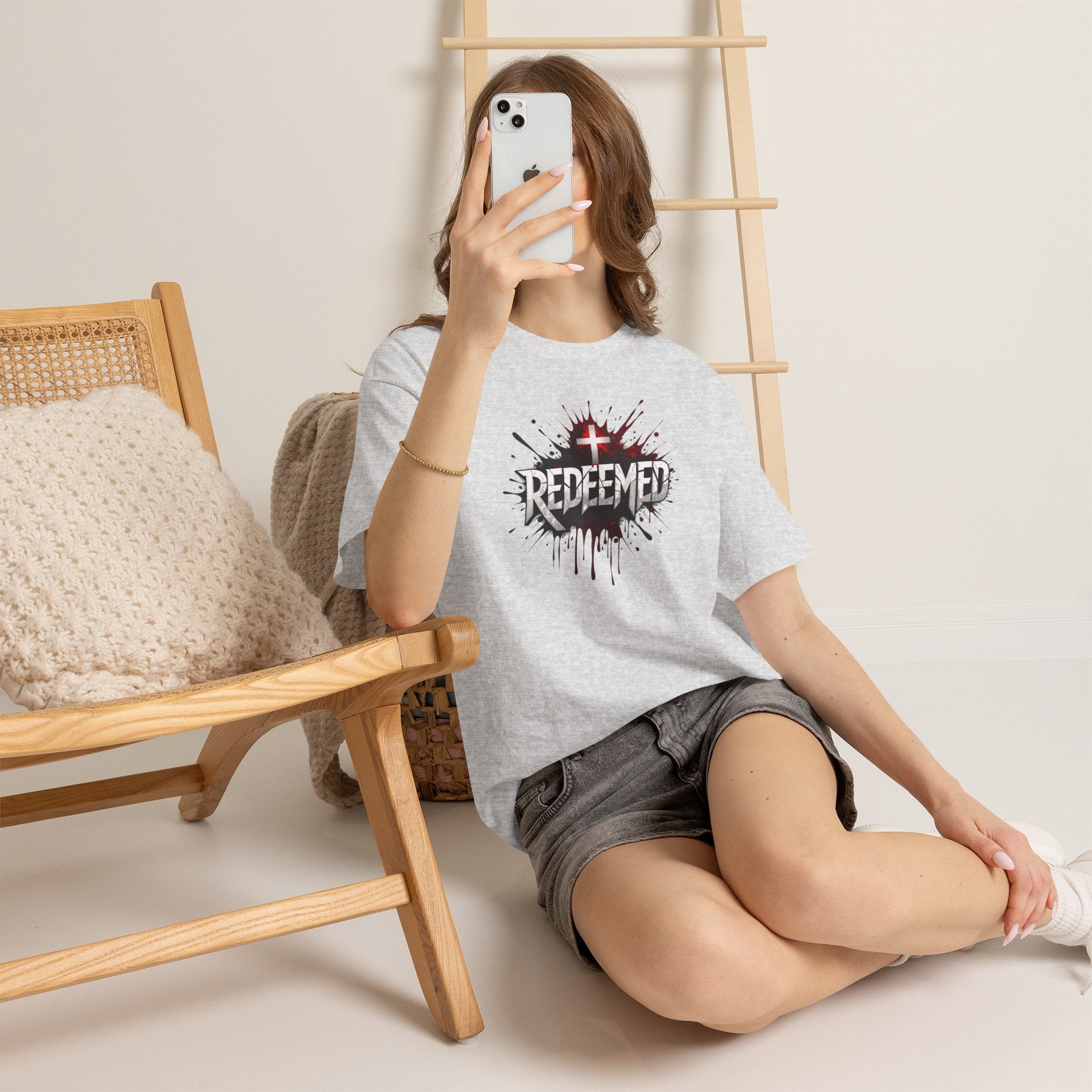 Redeemed Cross T-Shirt — Christian Faith Graphic Tee