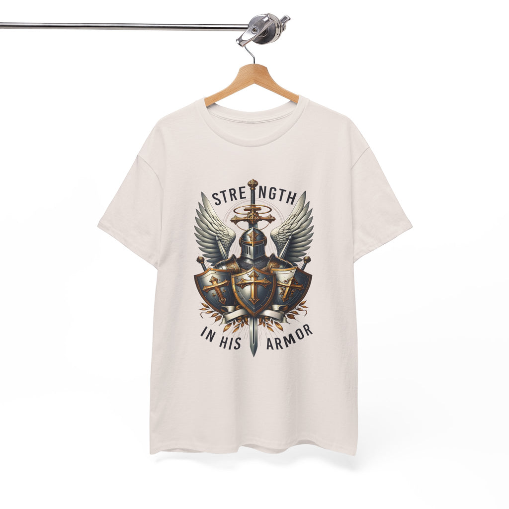 Strength in His Armor Christian Tee
