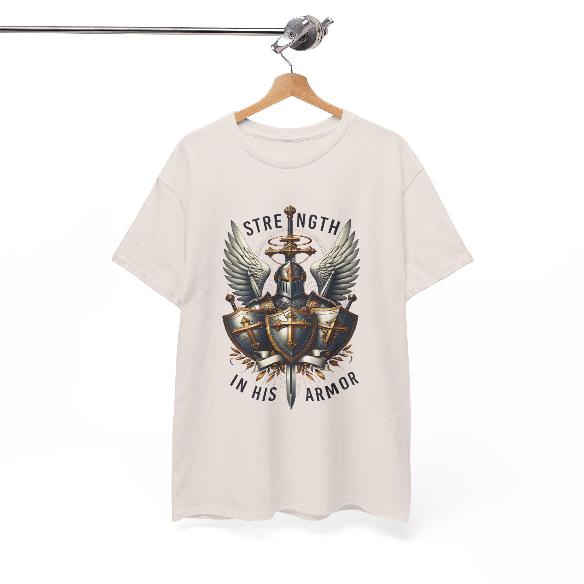 Strength in His Armor Christian Tee