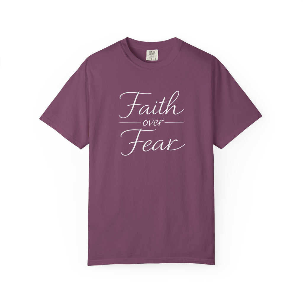 Faith Over Fear T-shirt | Inspirational Christian Scripture Tee