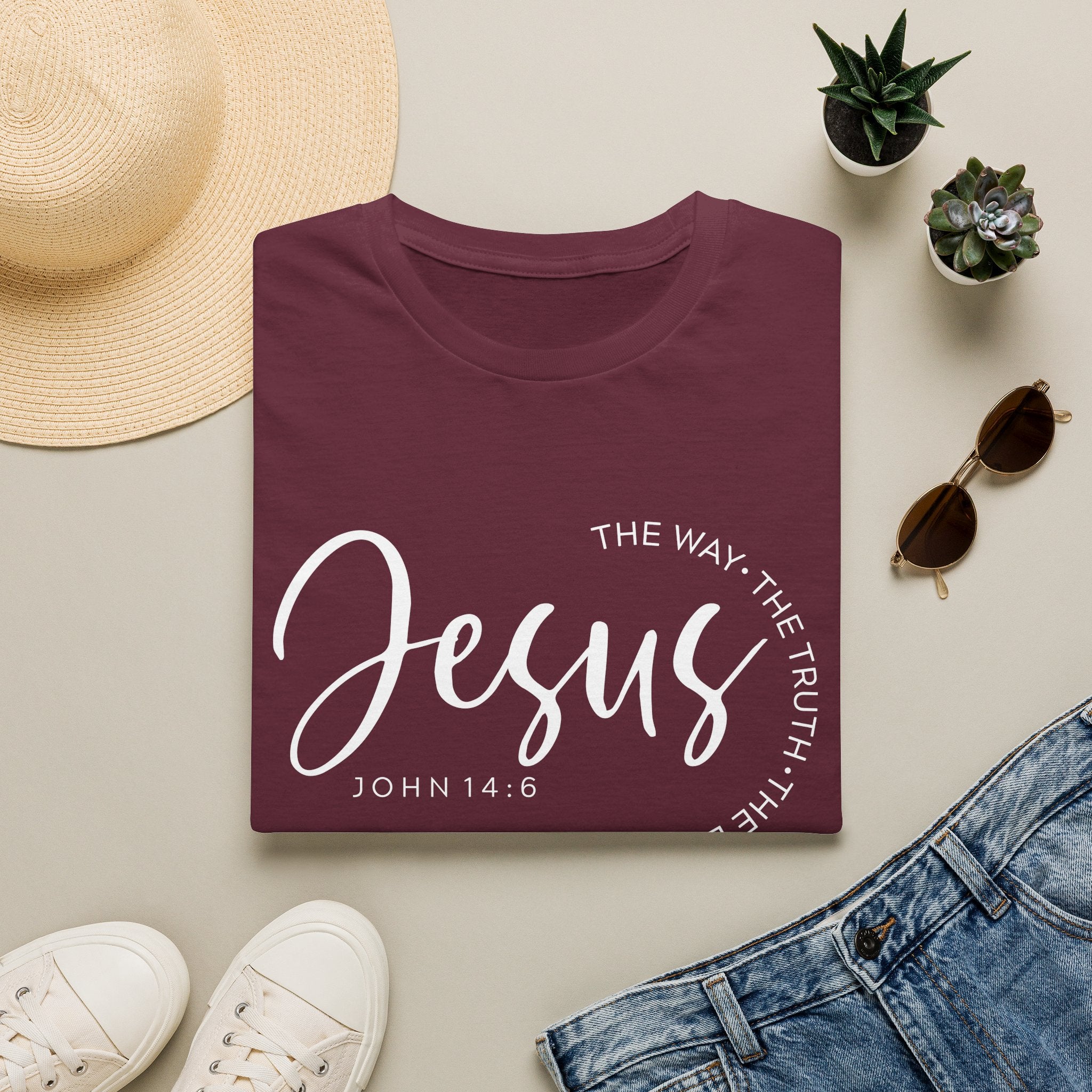 Jesus The Way The Truth The Life John 14:6 Unisex T-shirt