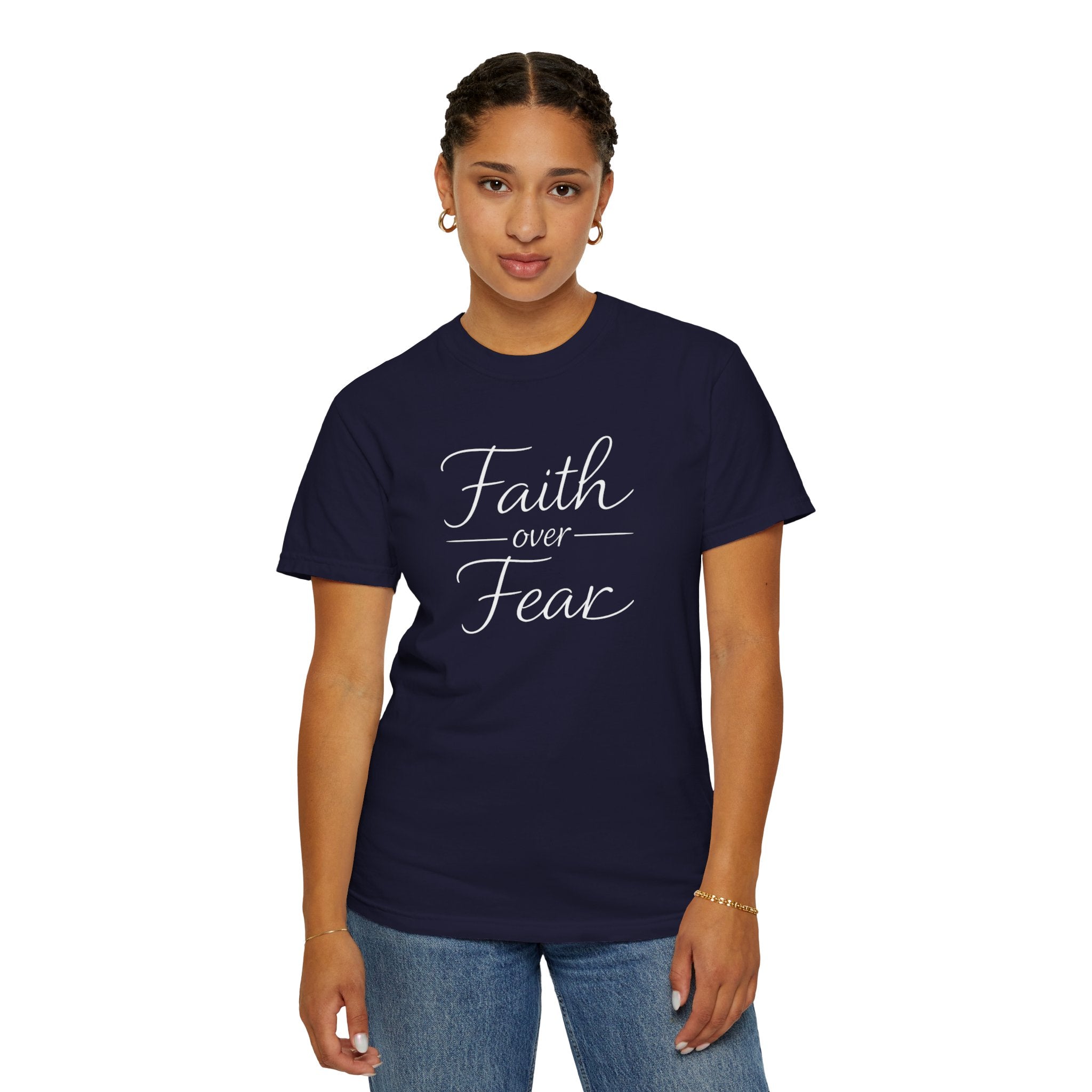 Faith Over Fear T-shirt | Inspirational Christian Scripture Tee