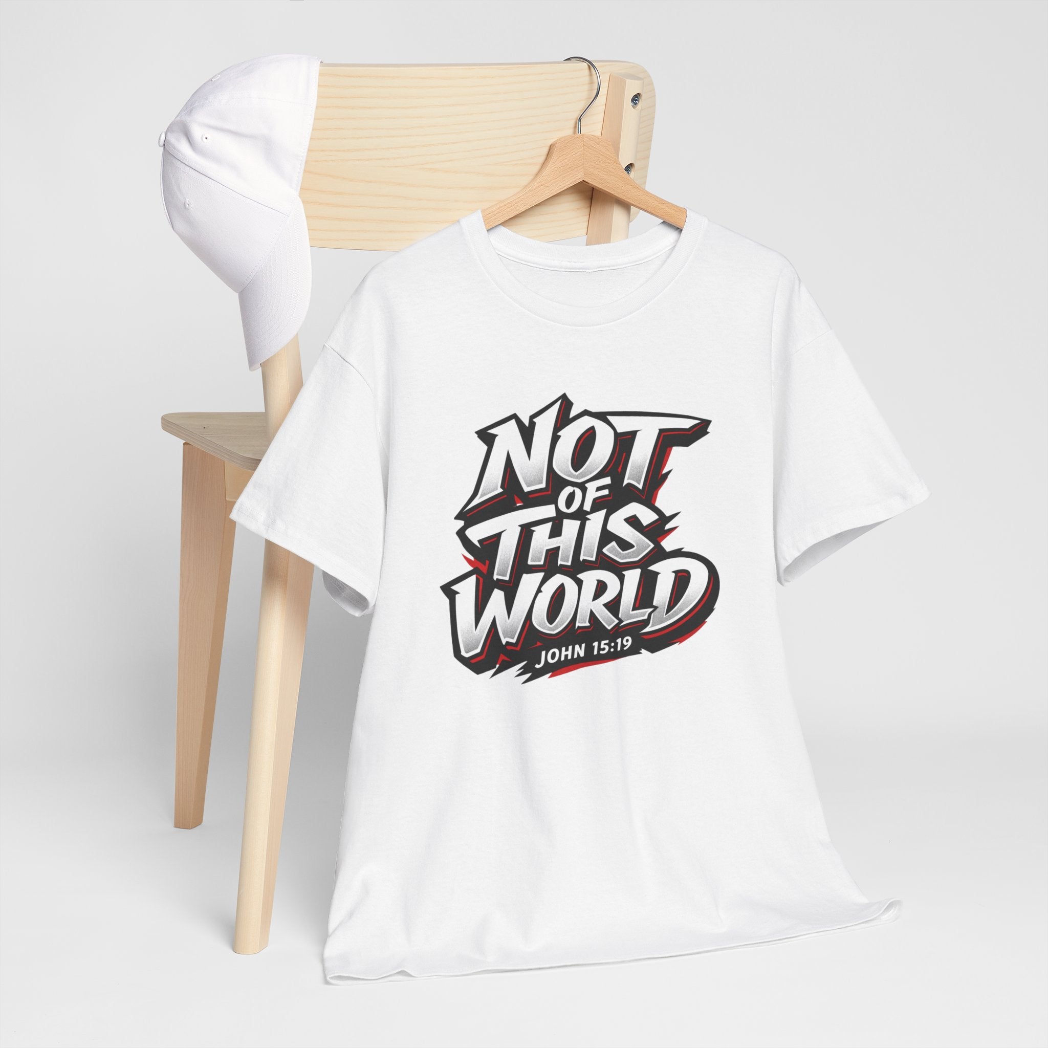 Not of This World T-Shirt | Christian Scripture John 15:19 Tee
