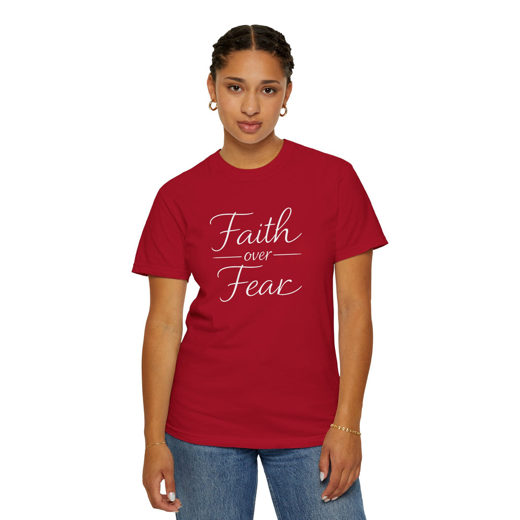 Faith Over Fear T-shirt | Inspirational Christian Scripture Tee