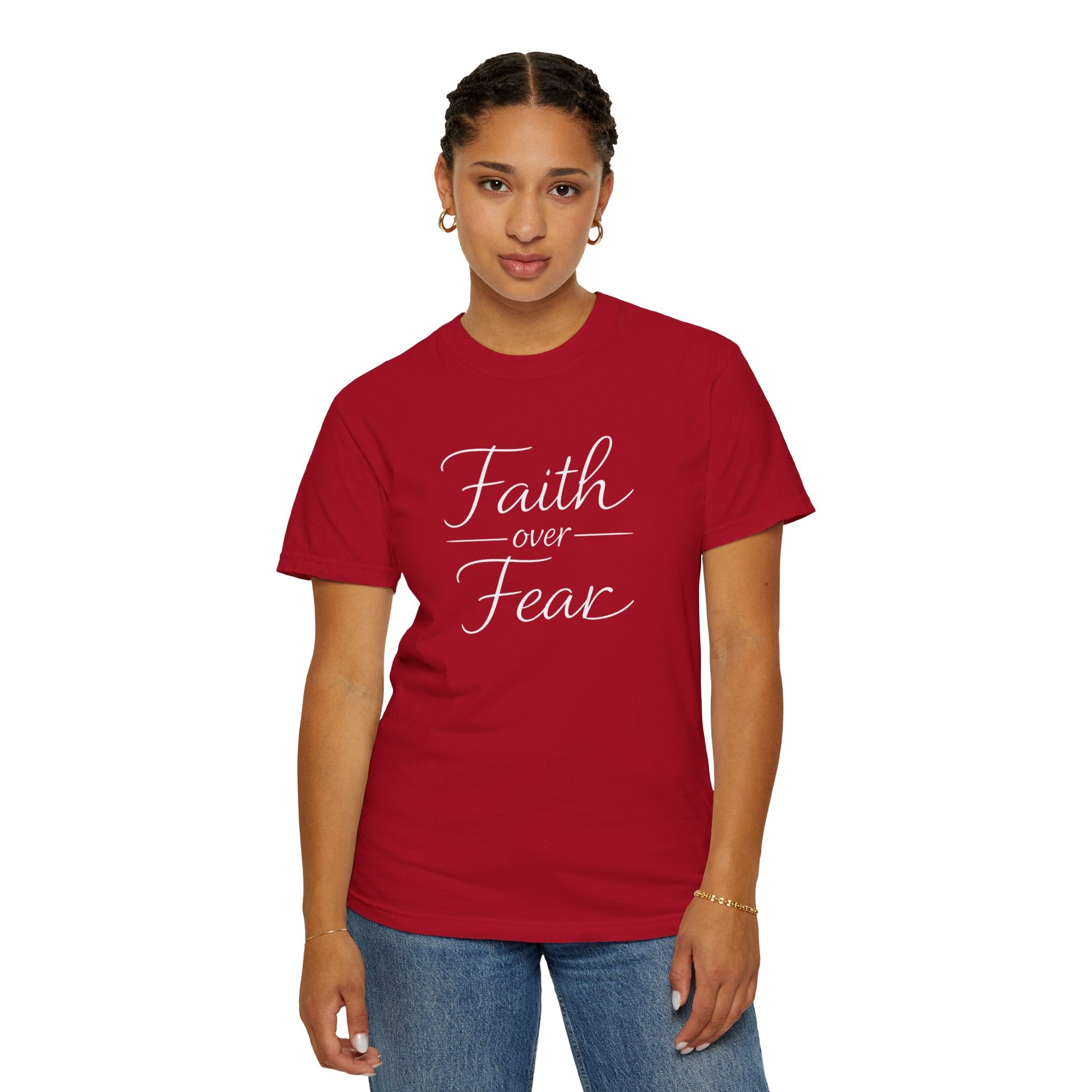 Faith Over Fear T-shirt | Inspirational Christian Scripture Tee