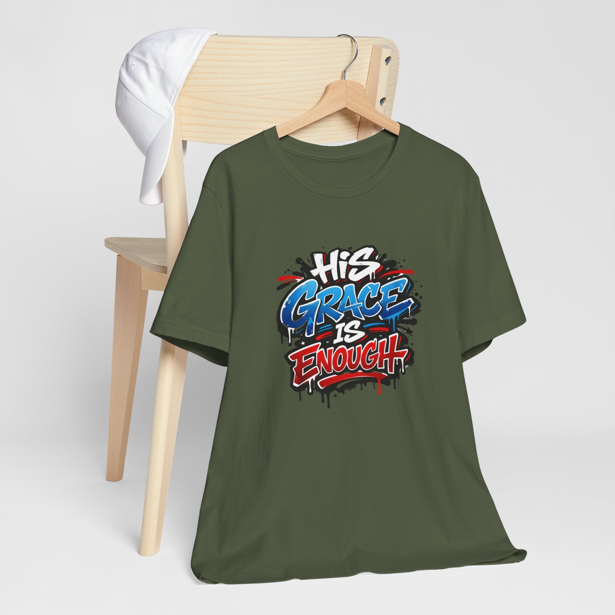 His Grace Is Enough Christian Graphic Unisex Tee