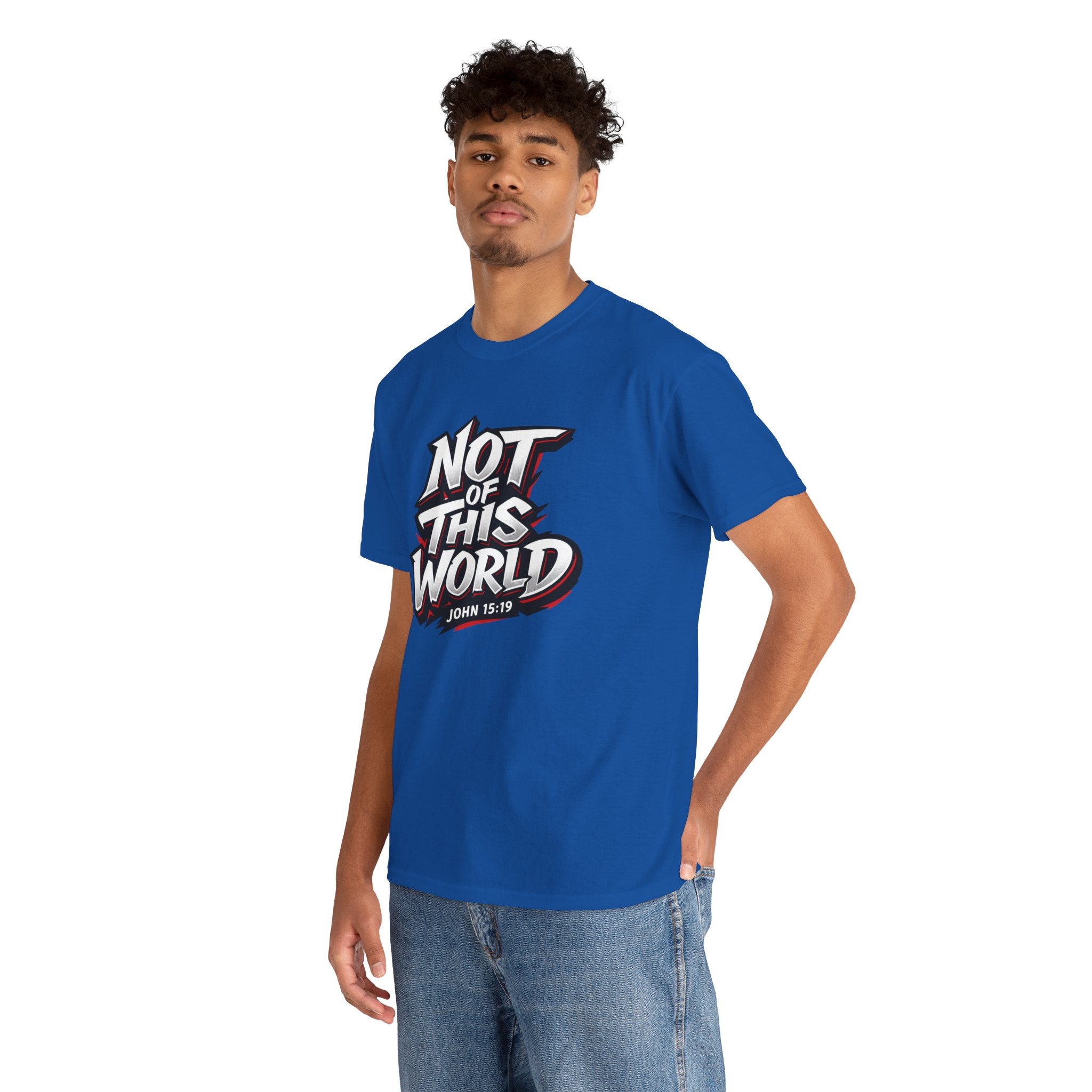 Not of This World T-Shirt | Christian Scripture John 15:19 Tee