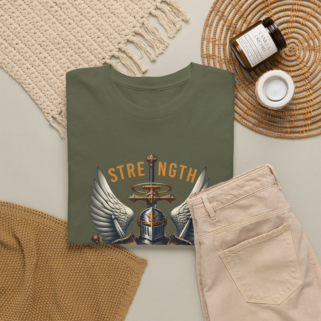 Strength in His Armor Christian Tee