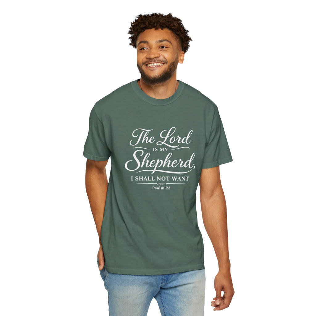 The Lord is My Shepherd Psalm 23 T-shirt | Christian Faith Tee | Unisex Tee