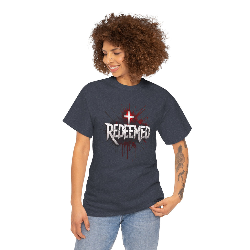 Redeemed Cross T-Shirt — Christian Faith Graphic Tee