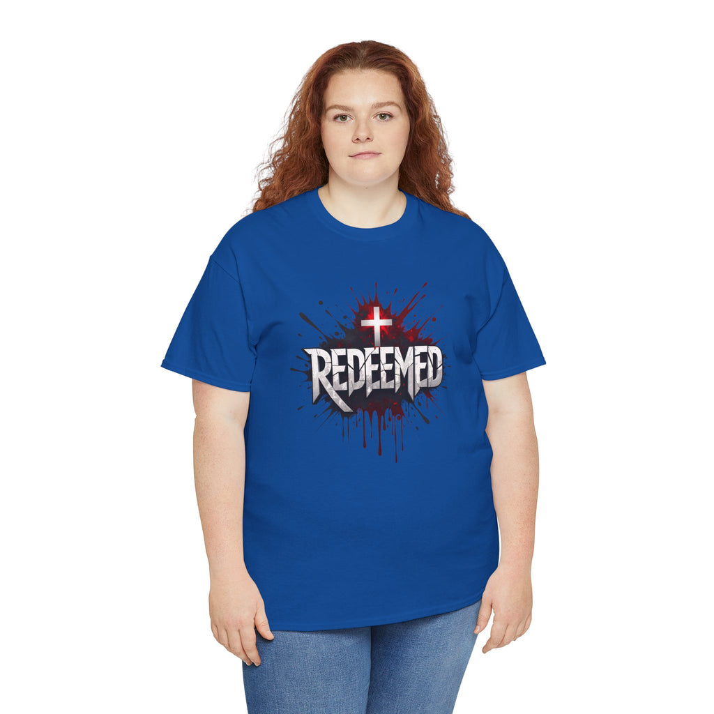 Redeemed Cross T-Shirt — Christian Faith Graphic Tee