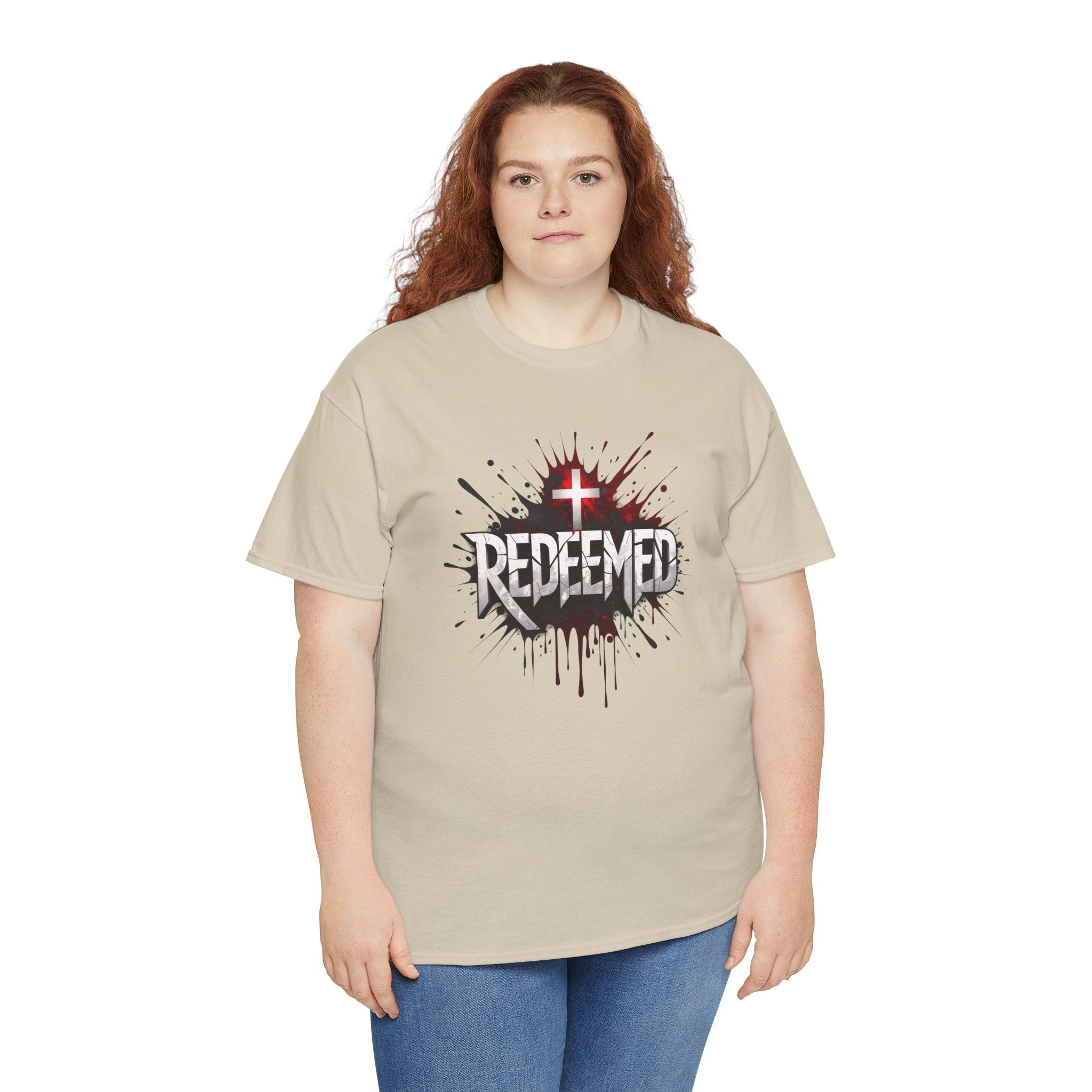 Redeemed Cross T-Shirt — Christian Faith Graphic Tee