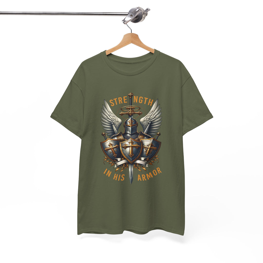 Strength in His Armor Christian Tee
