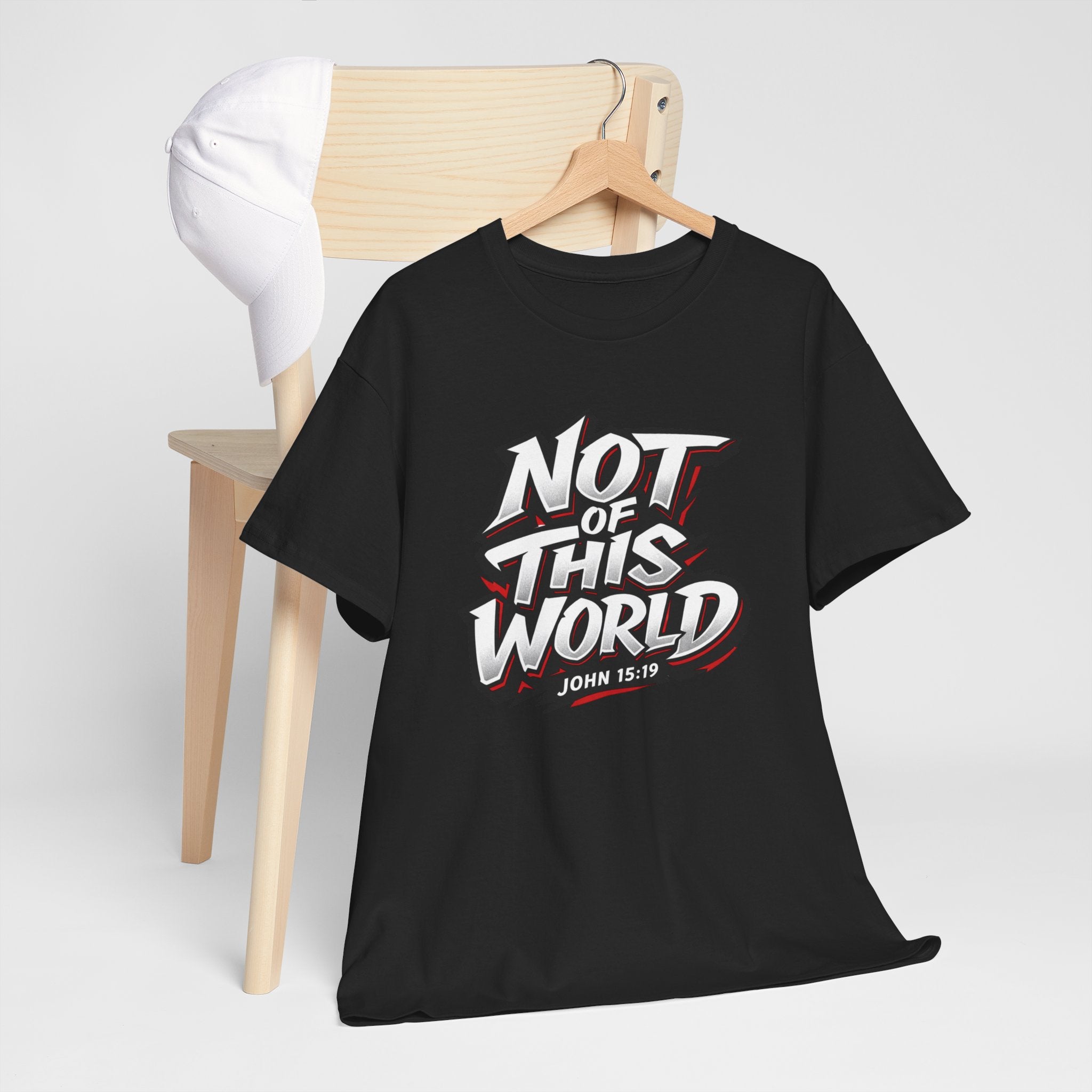 Not of This World T-Shirt | Christian Scripture John 15:19 Tee