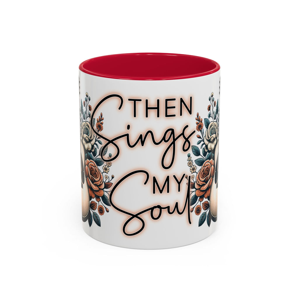 Then Sings My Soul Floral Acoustic Guitar Mug (11oz)