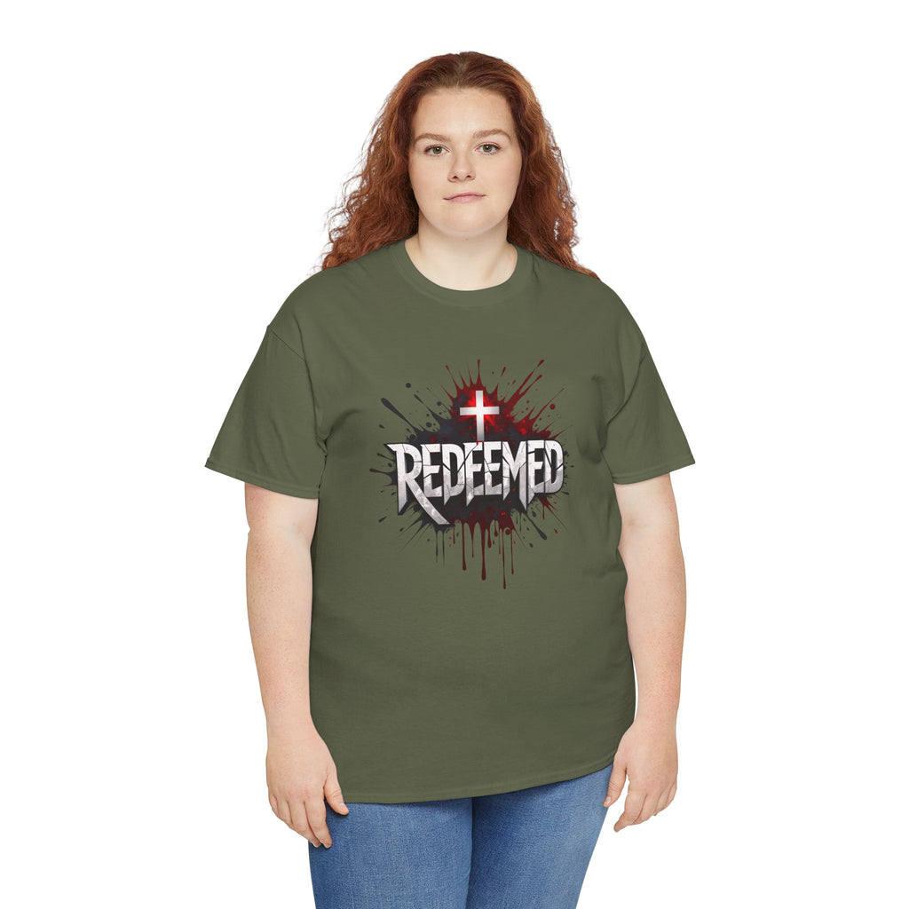 Redeemed Cross T-Shirt — Christian Faith Graphic Tee