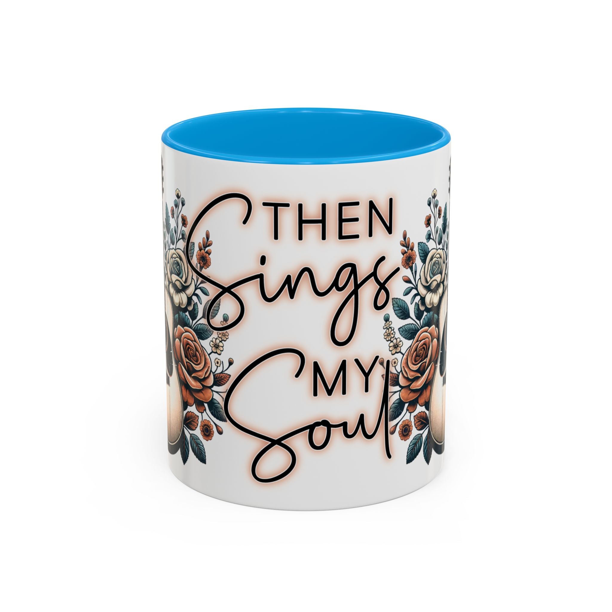 Then Sings My Soul Floral Acoustic Guitar Mug (11oz)