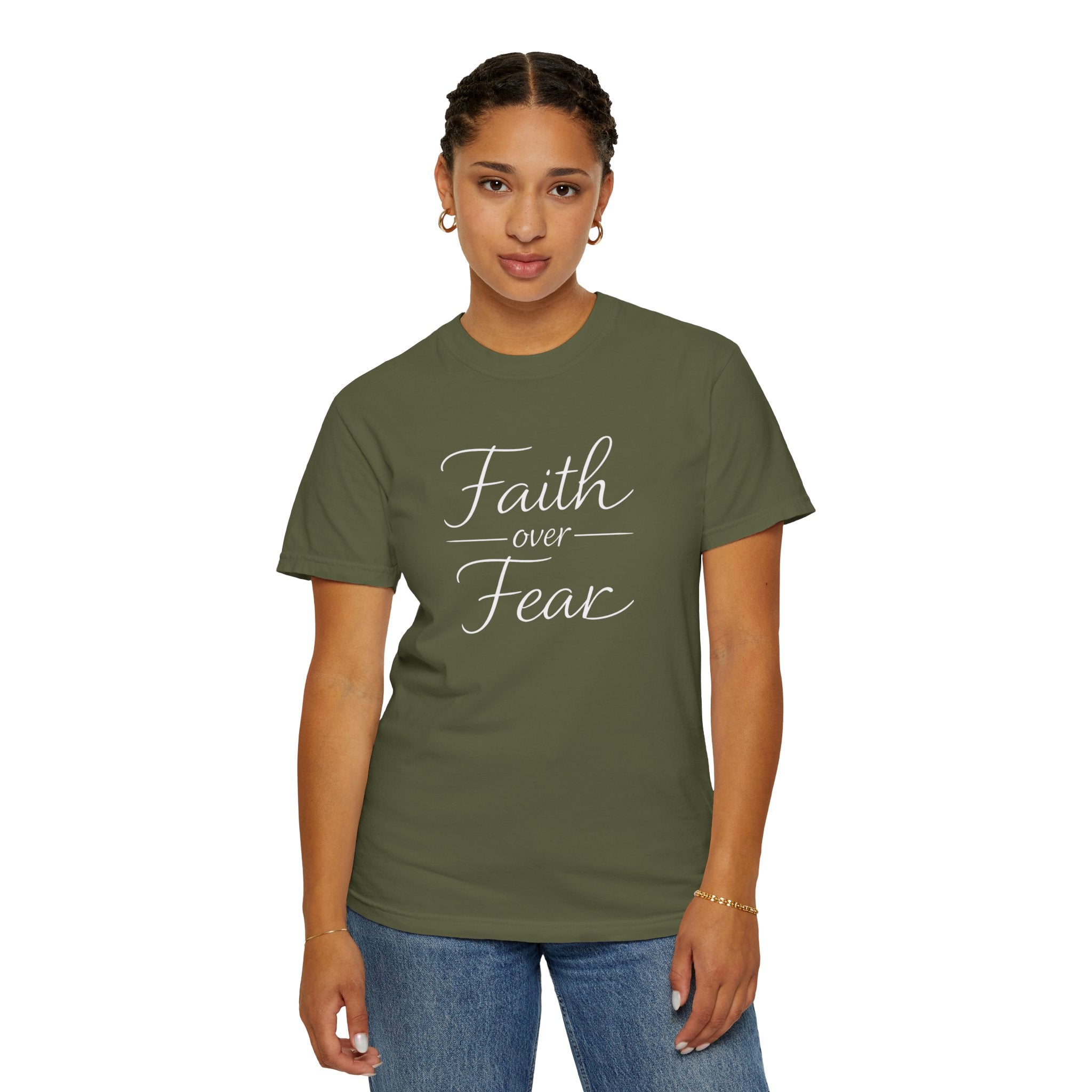 Faith Over Fear T-shirt | Inspirational Christian Scripture Tee