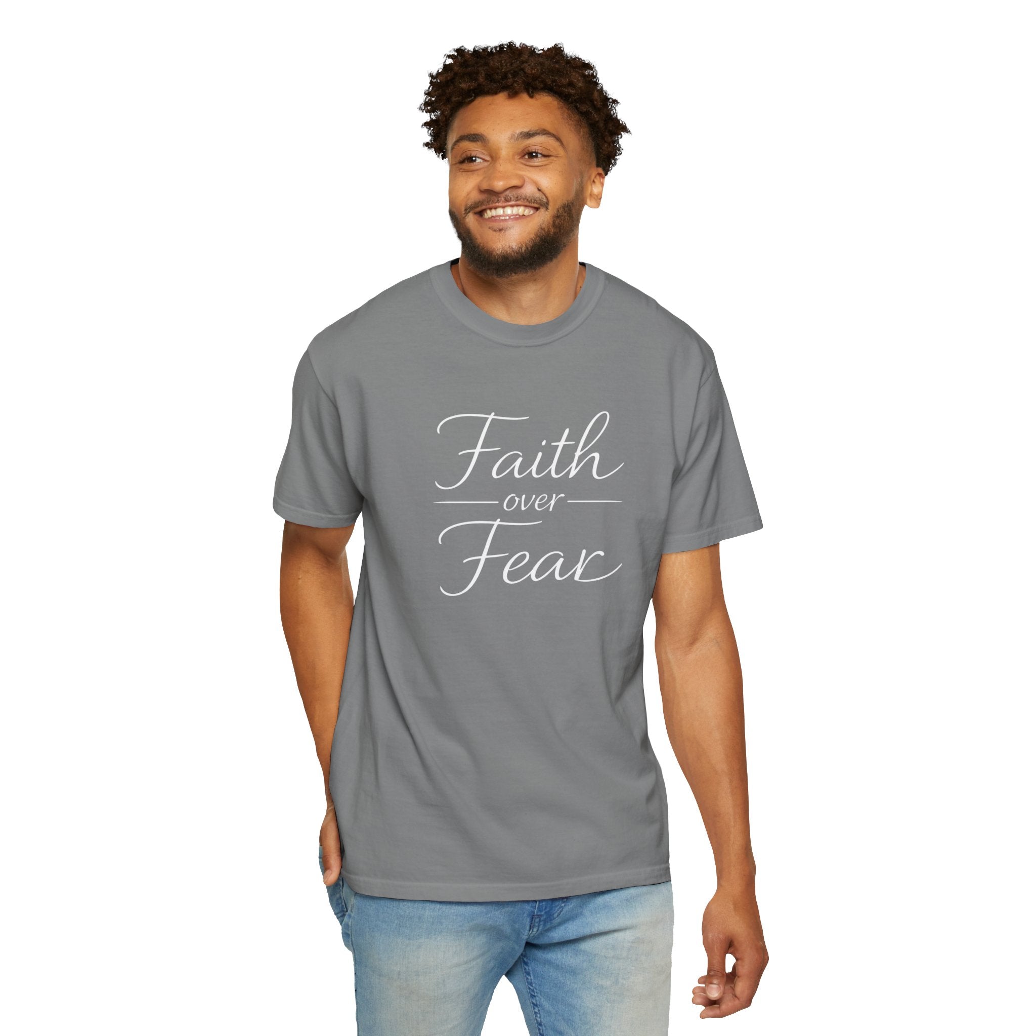 Faith Over Fear T-shirt | Inspirational Christian Scripture Tee