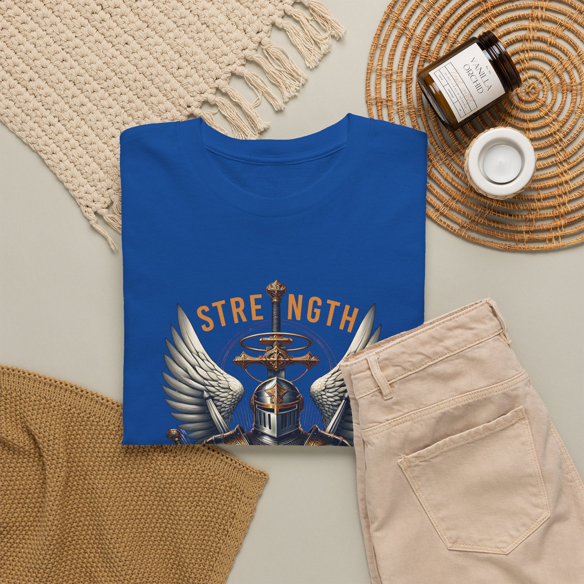 Strength in His Armor Christian Tee