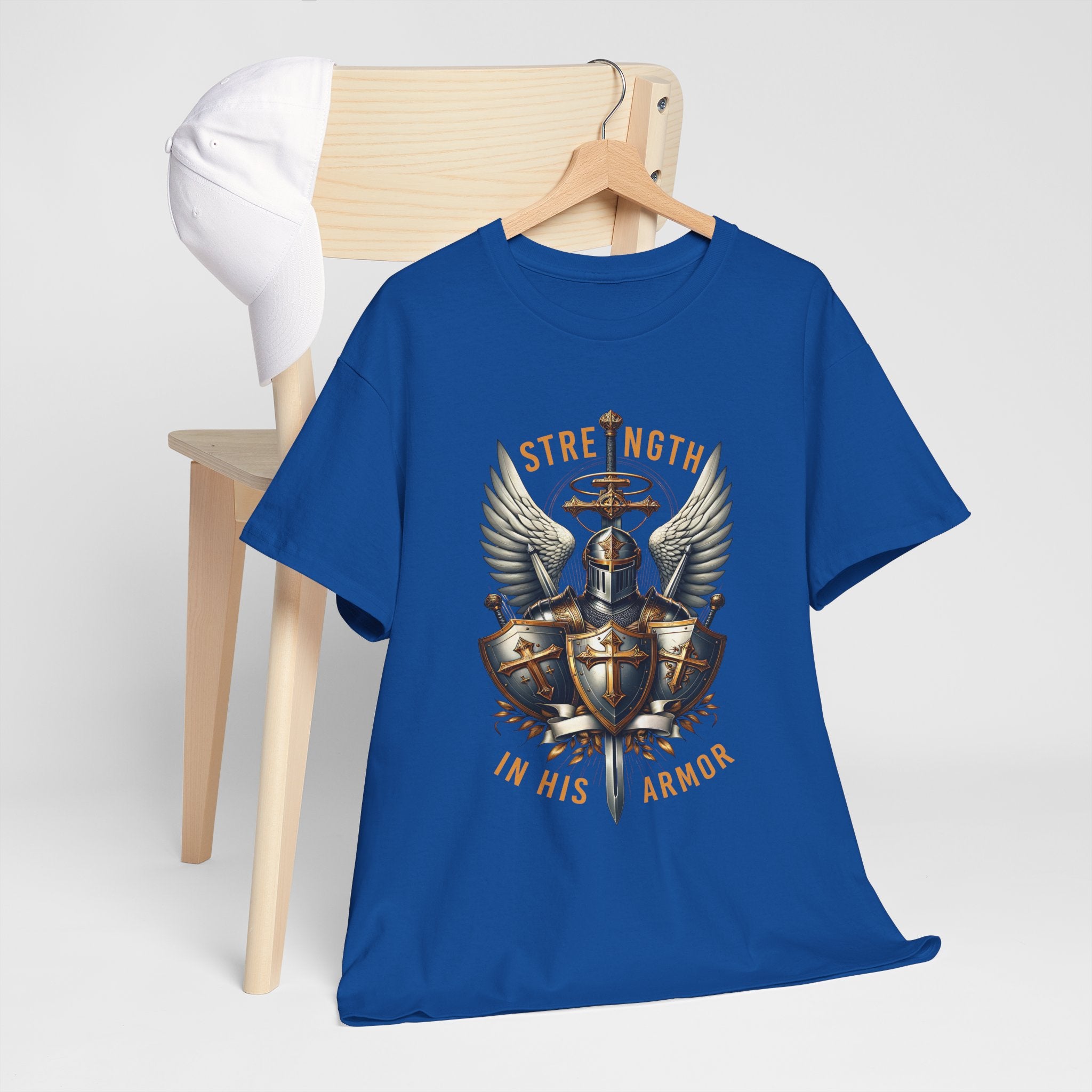 Strength in His Armor Christian Tee