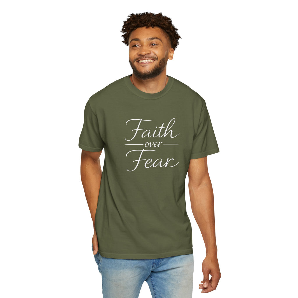 Faith Over Fear T-shirt | Inspirational Christian Scripture Tee