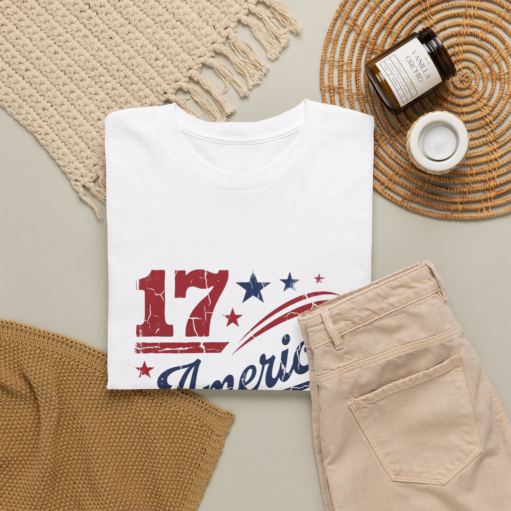 America 1776 "Land of the Free" Patriotic T-Shirt