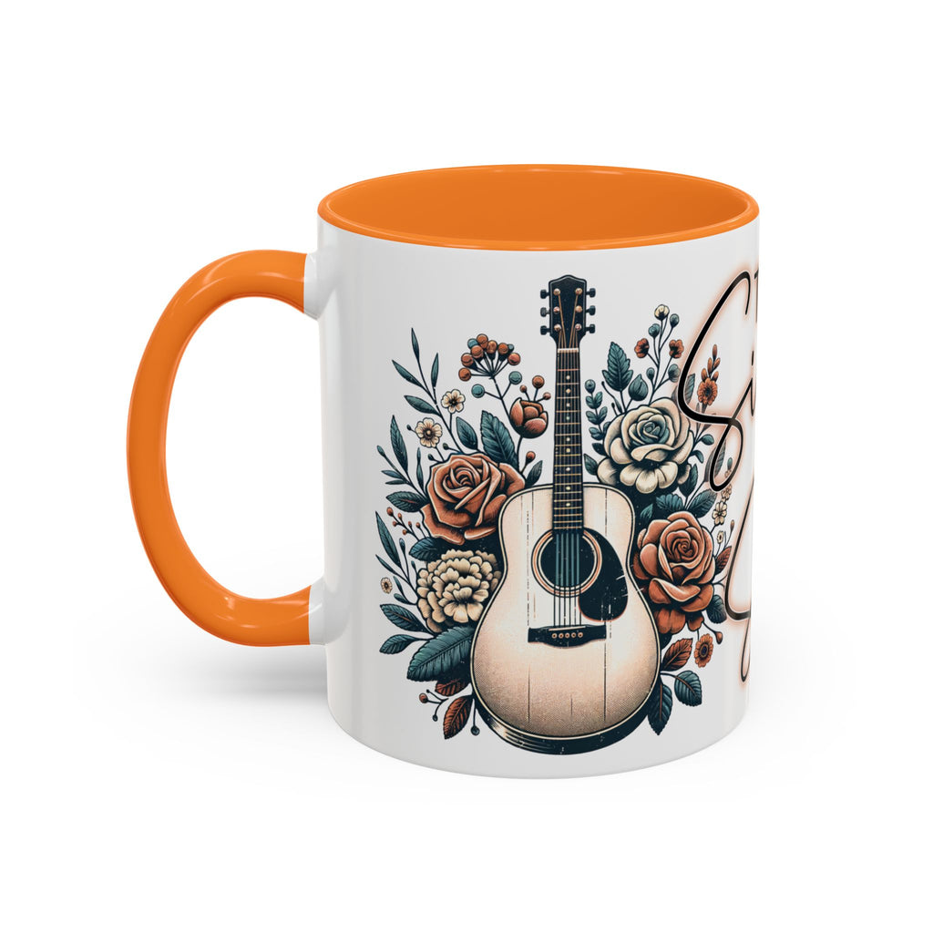 Then Sings My Soul Floral Acoustic Guitar Mug (11oz)
