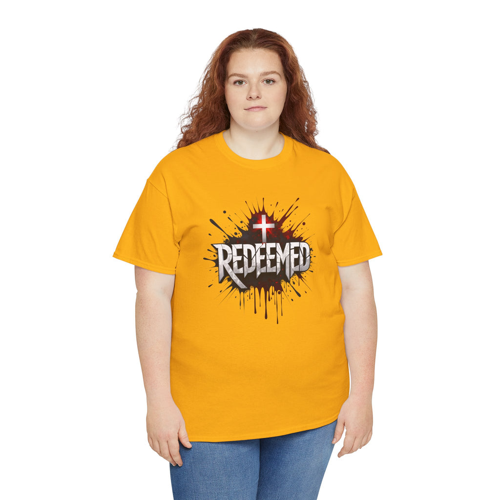 Redeemed Cross T-Shirt — Christian Faith Graphic Tee