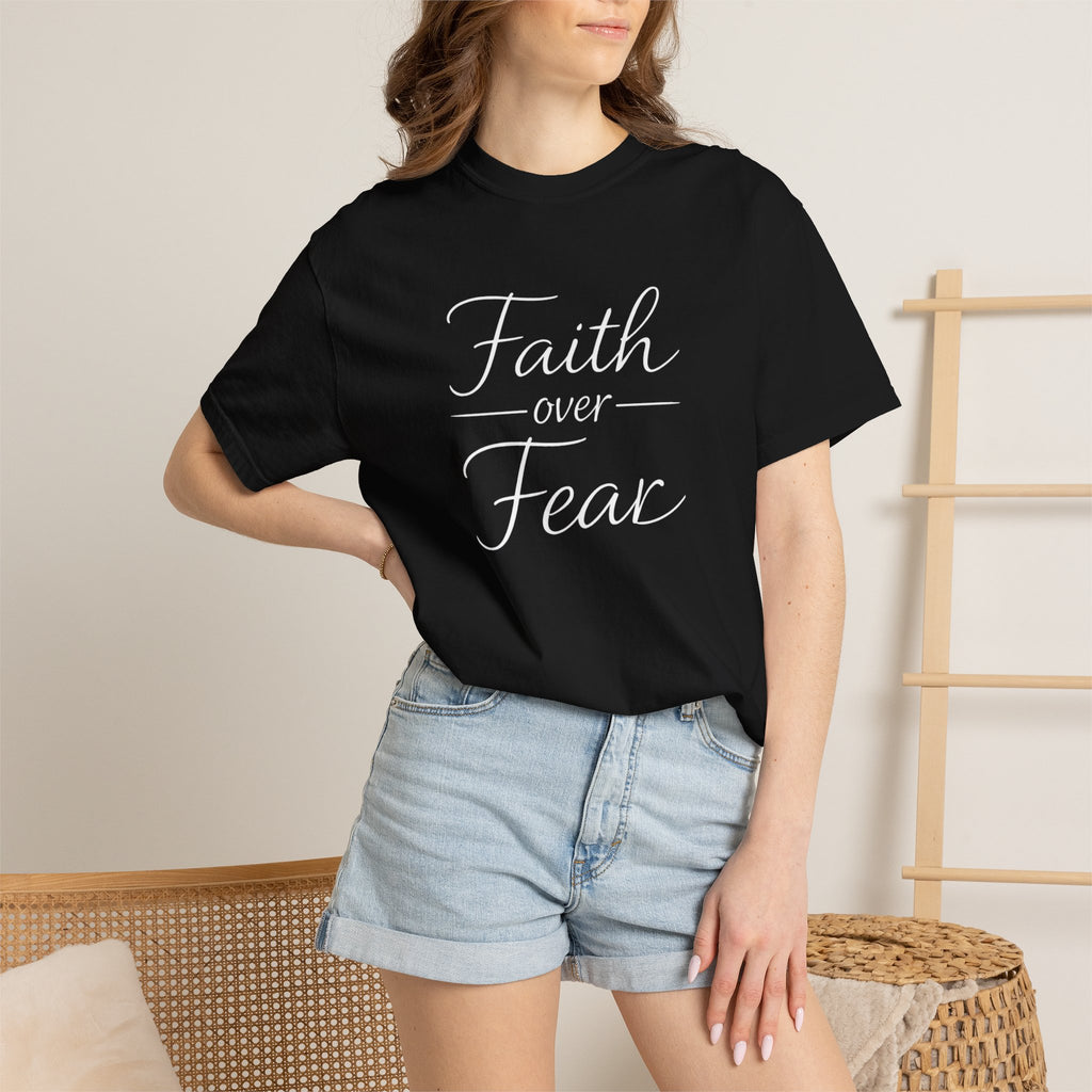 Faith Over Fear T-shirt | Inspirational Christian Scripture Tee