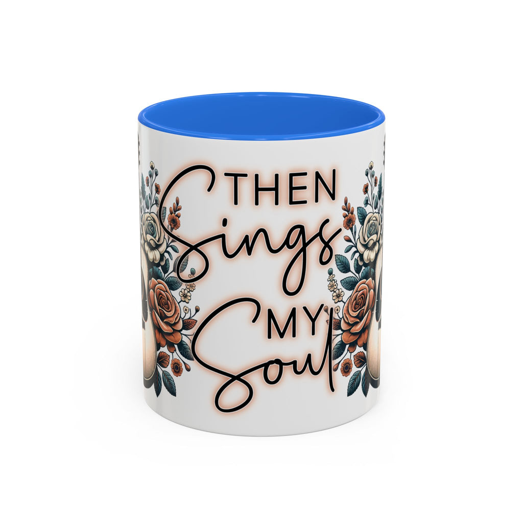 Then Sings My Soul Floral Acoustic Guitar Mug (11oz)
