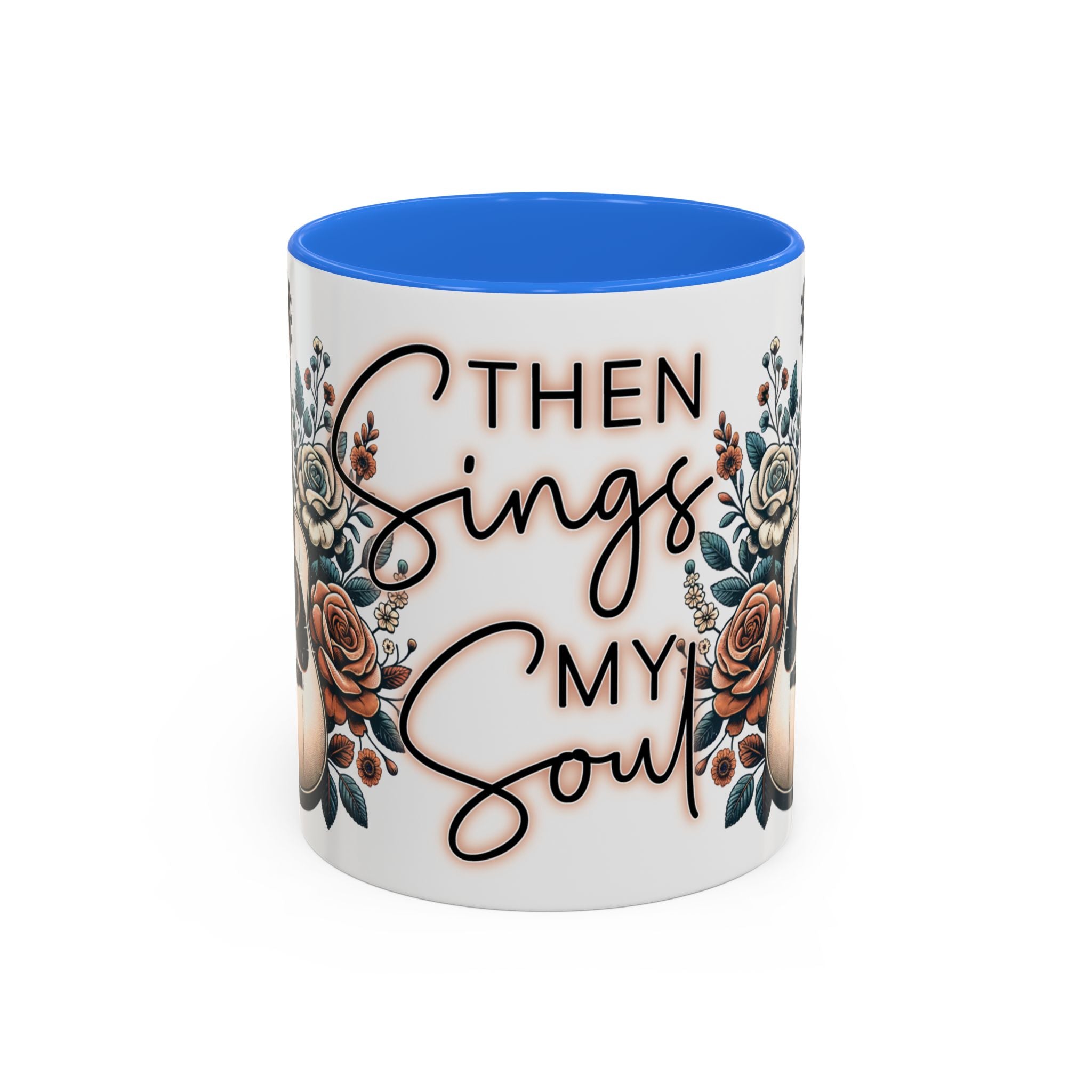 Then Sings My Soul Floral Acoustic Guitar Mug (11oz)