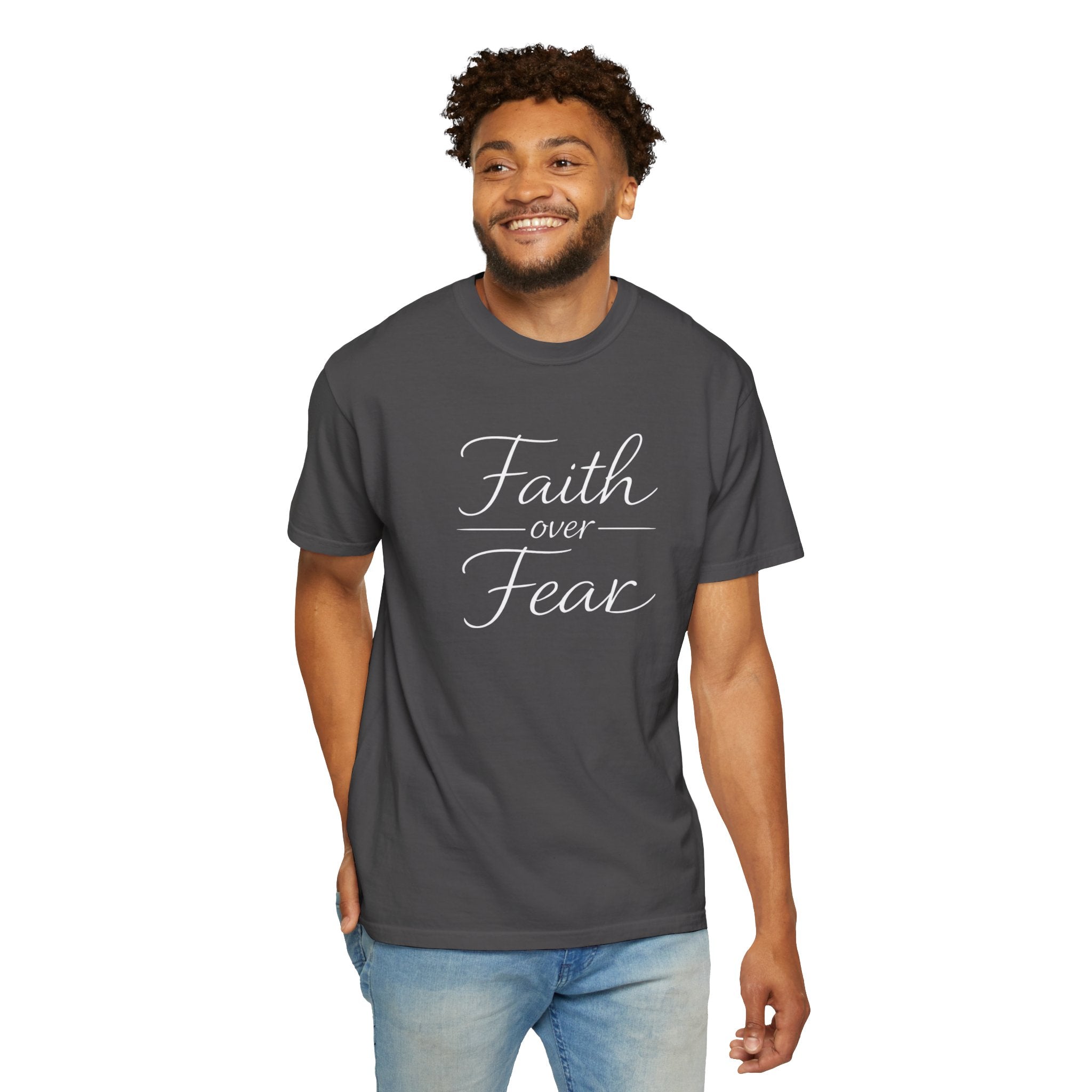 Faith Over Fear T-shirt | Inspirational Christian Scripture Tee
