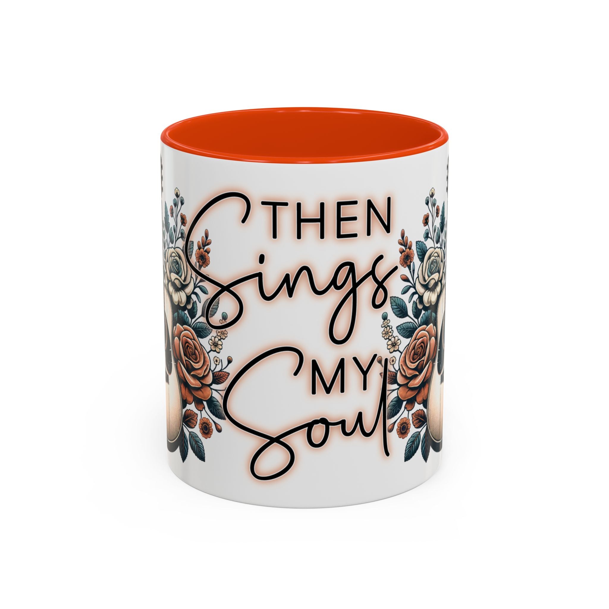 Then Sings My Soul Floral Acoustic Guitar Mug (11oz)