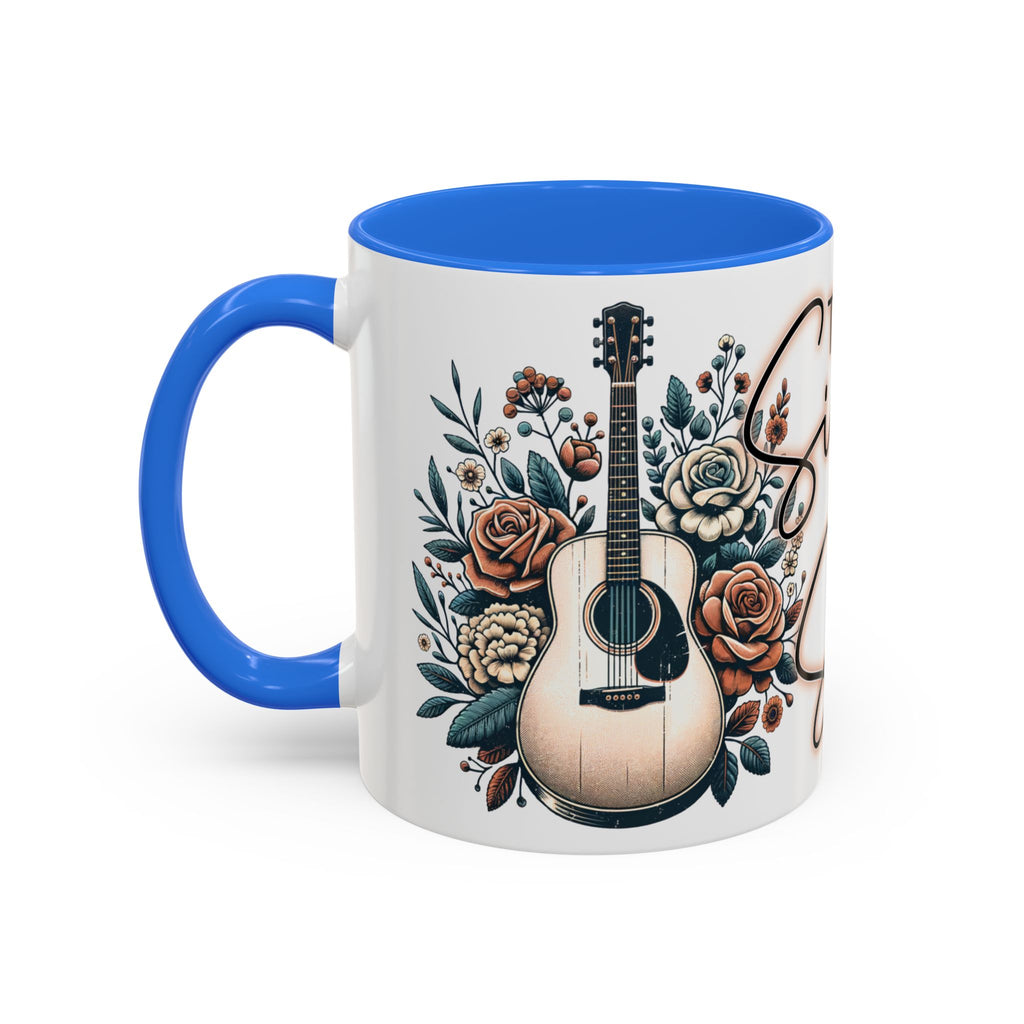 Then Sings My Soul Floral Acoustic Guitar Mug (11oz)
