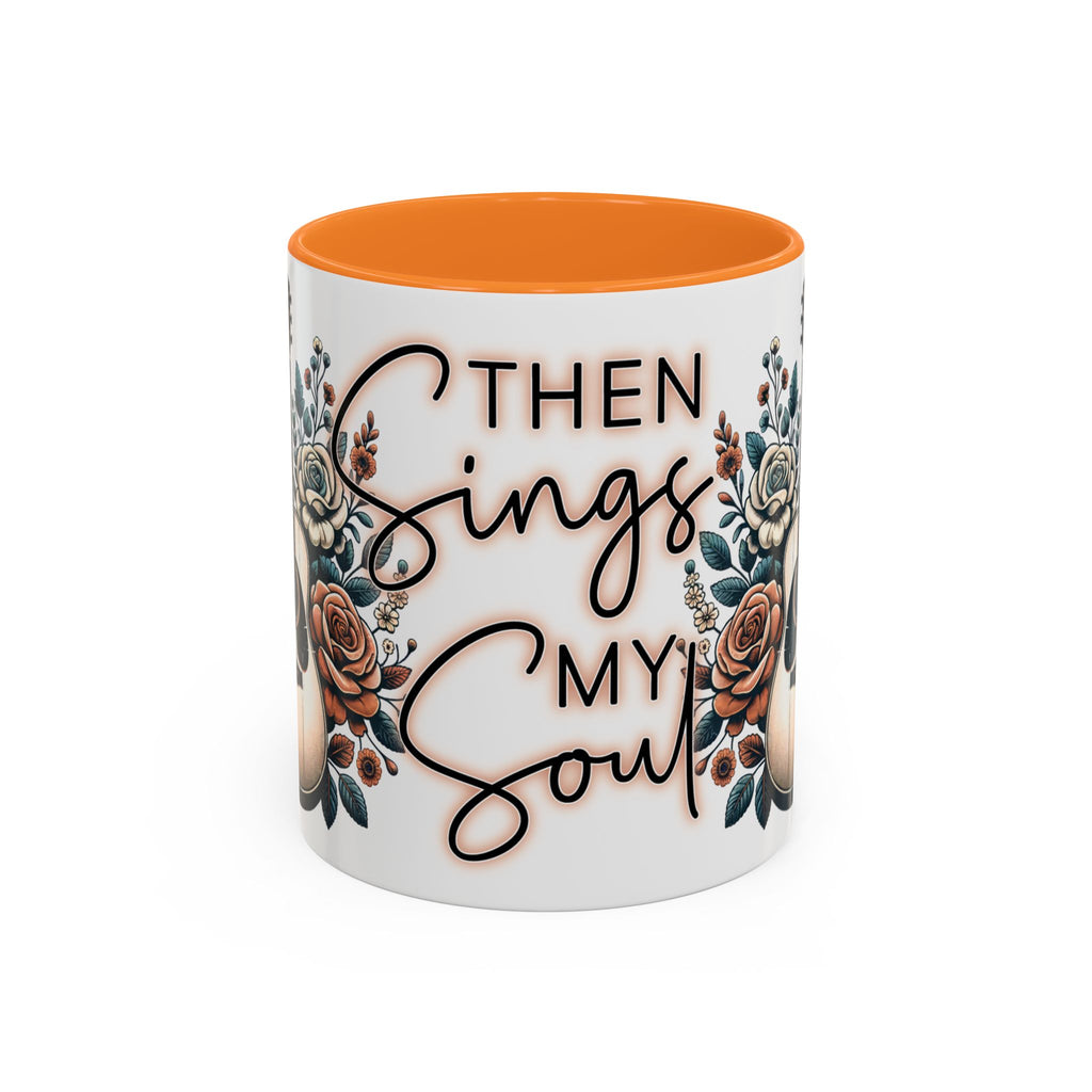 Then Sings My Soul Floral Acoustic Guitar Mug (11oz)