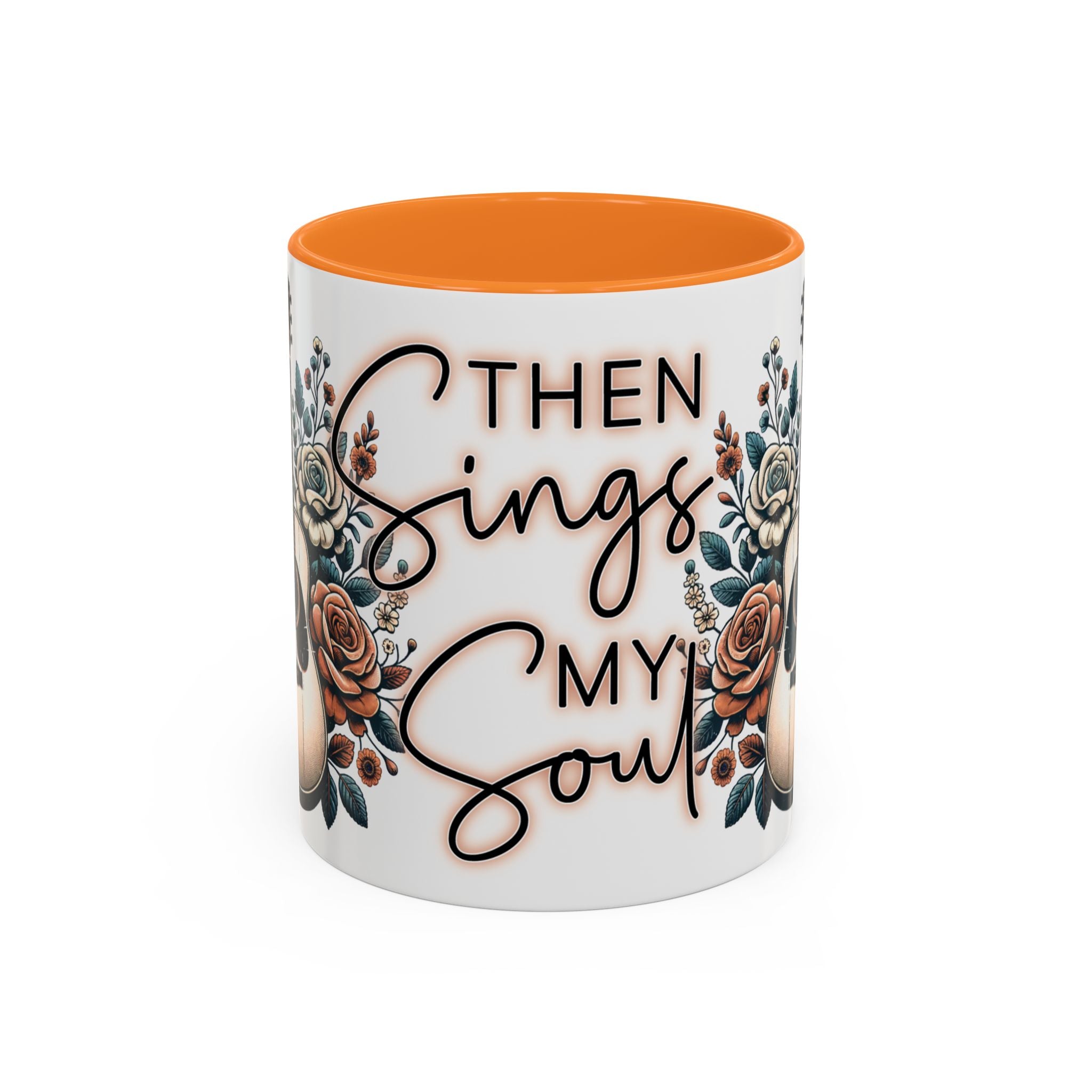 Then Sings My Soul Floral Acoustic Guitar Mug (11oz)