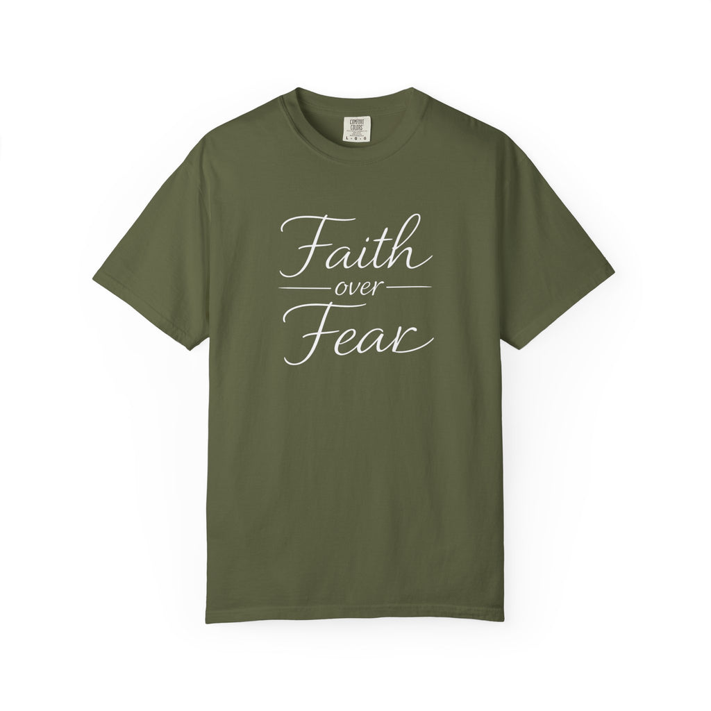 Faith Over Fear T-shirt | Inspirational Christian Scripture Tee