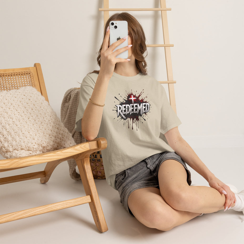Redeemed Cross T-Shirt — Christian Faith Graphic Tee